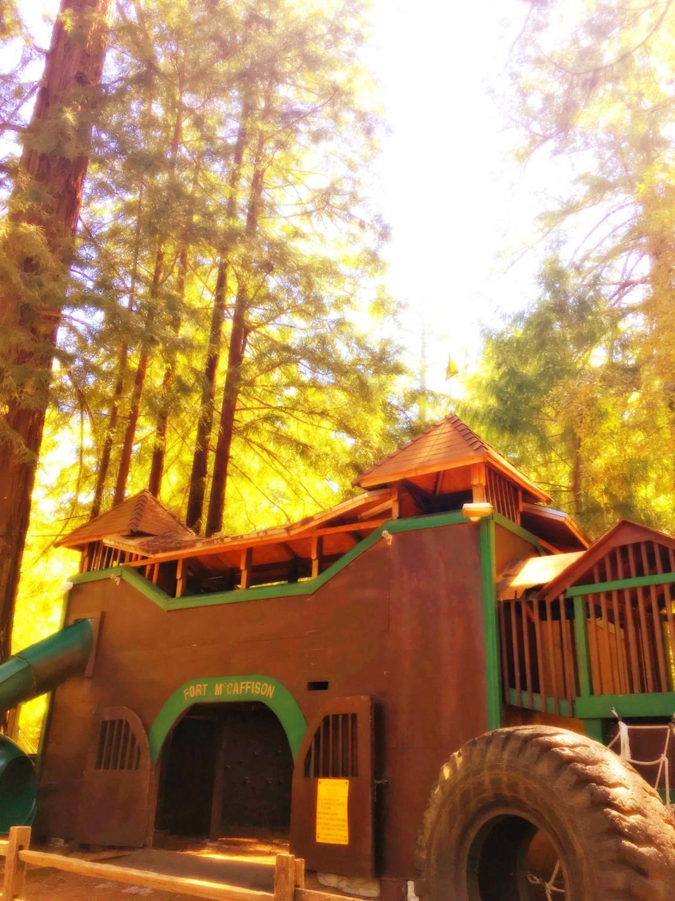 Children play ground in Redwoods River Resort & Campground