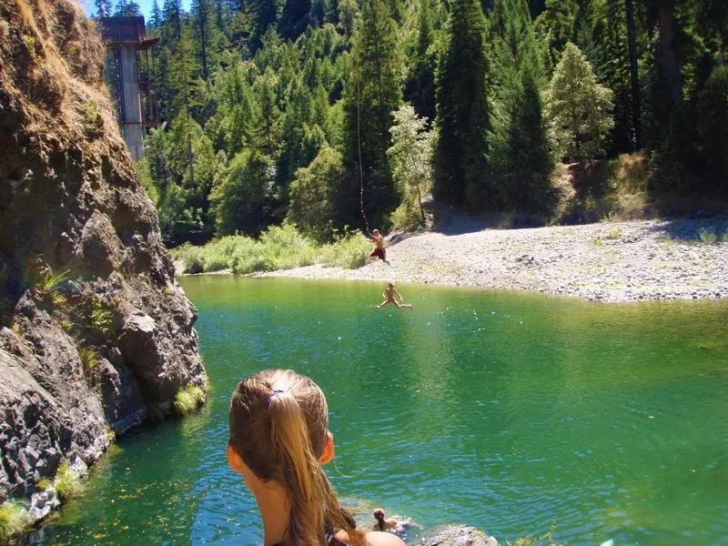 Beach in Redwoods River Resort & Campground