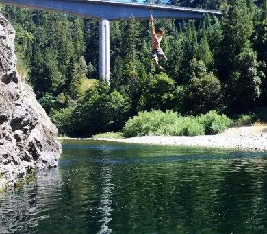 Beach in Redwoods River Resort & Campground