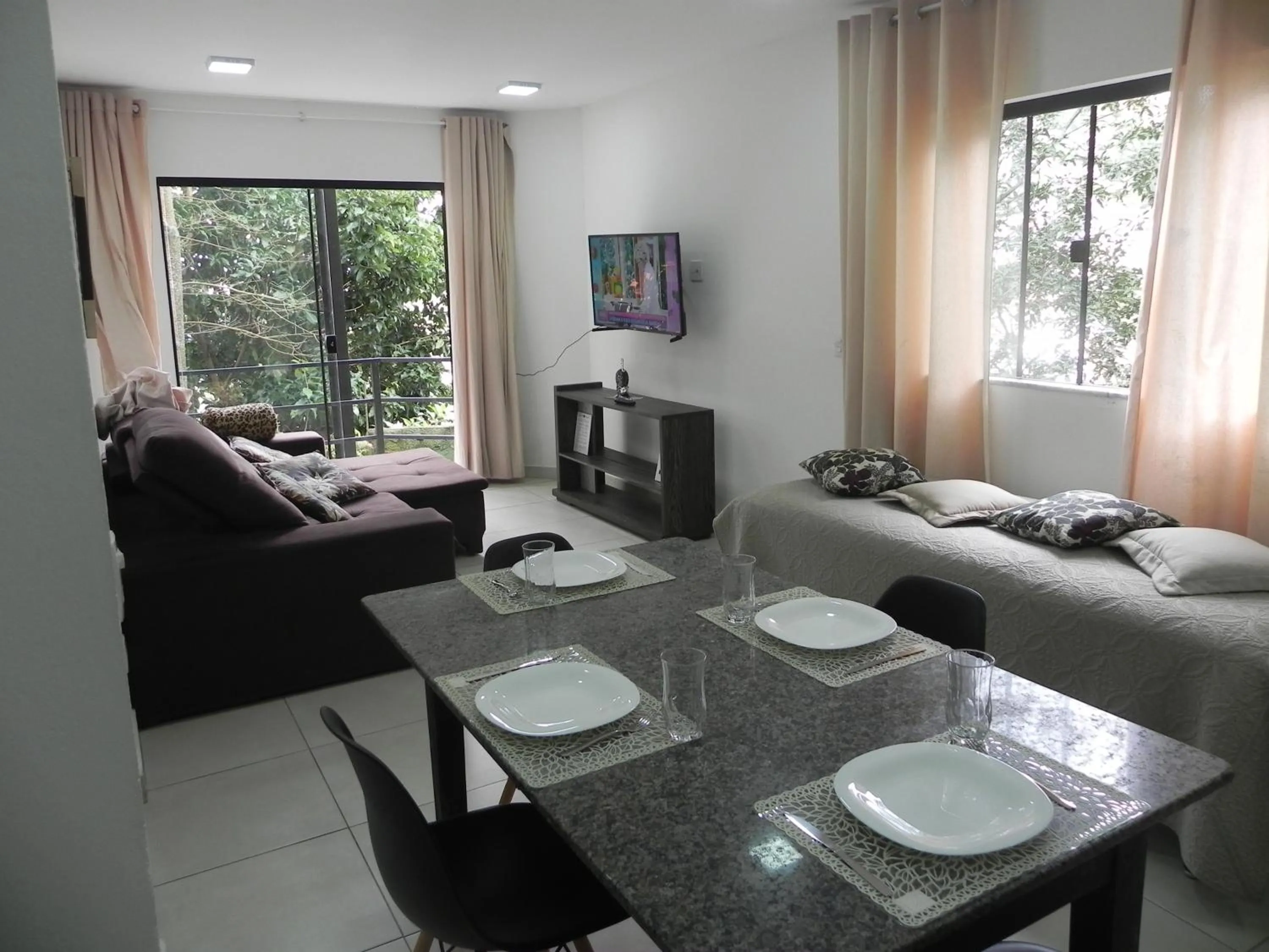 Living room in Aconchego Serra Imperial