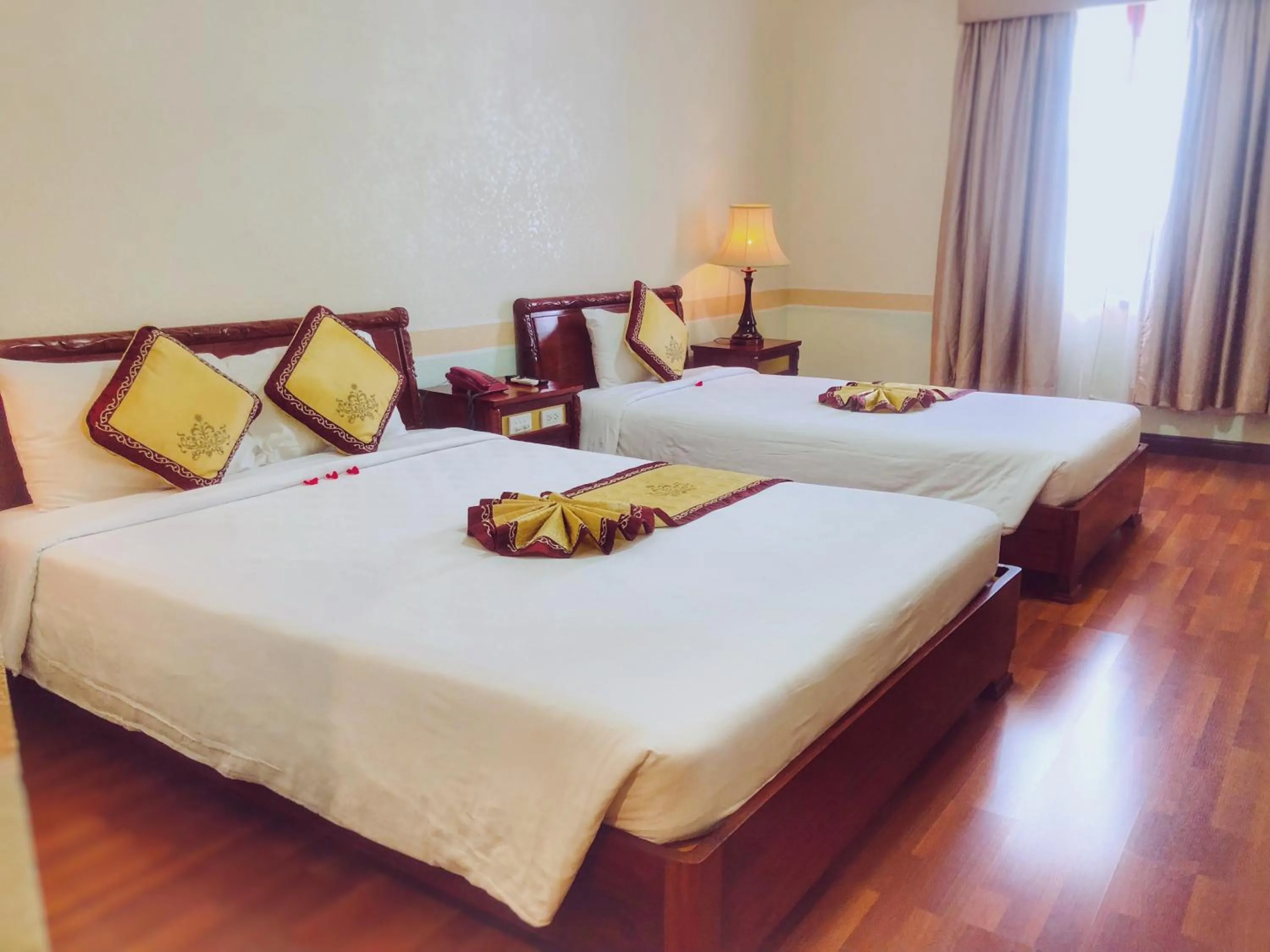 Bed in NINH KIEU 2 HOTEL