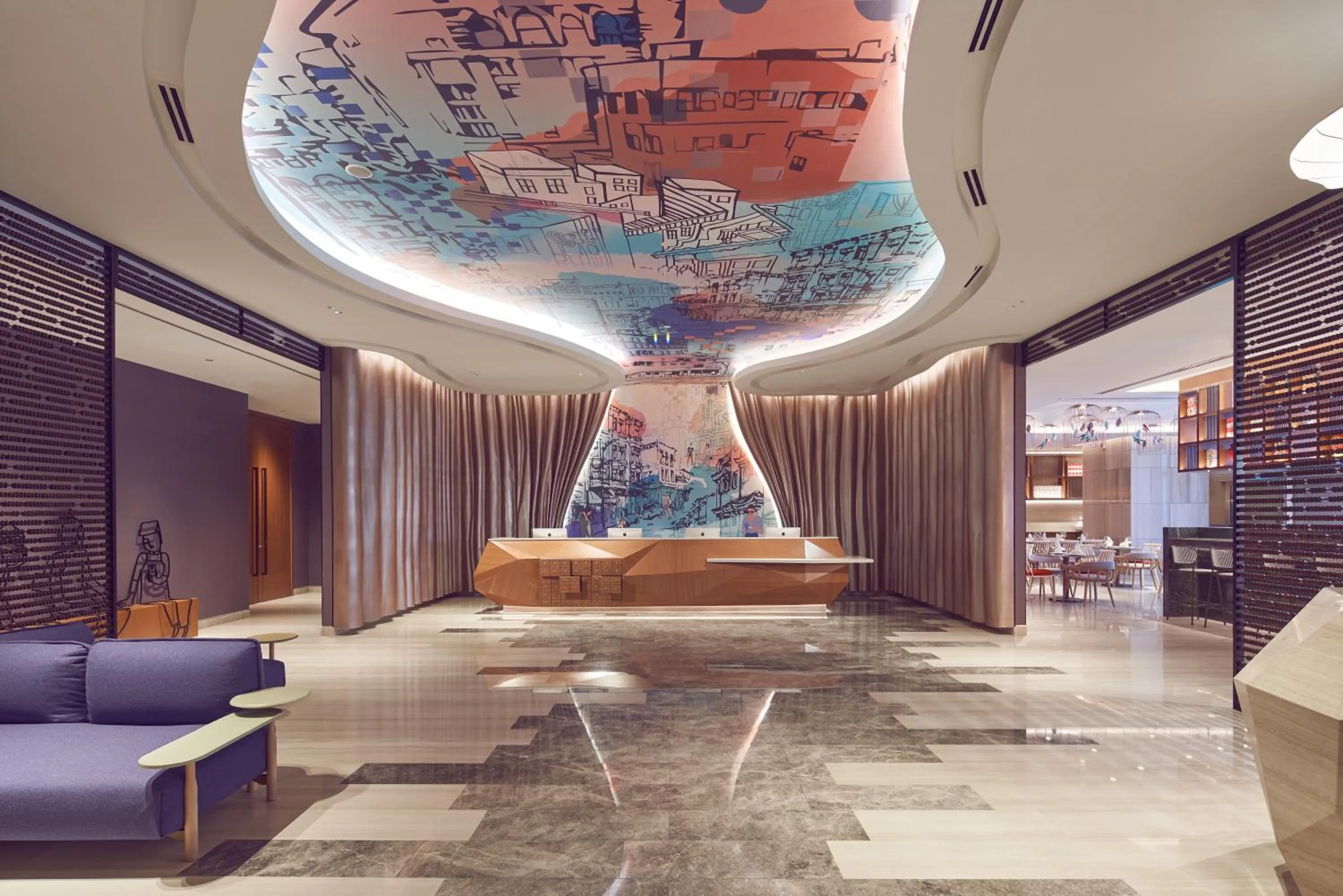 Lobby or reception in Capri by Fraser China Square, Singapore
