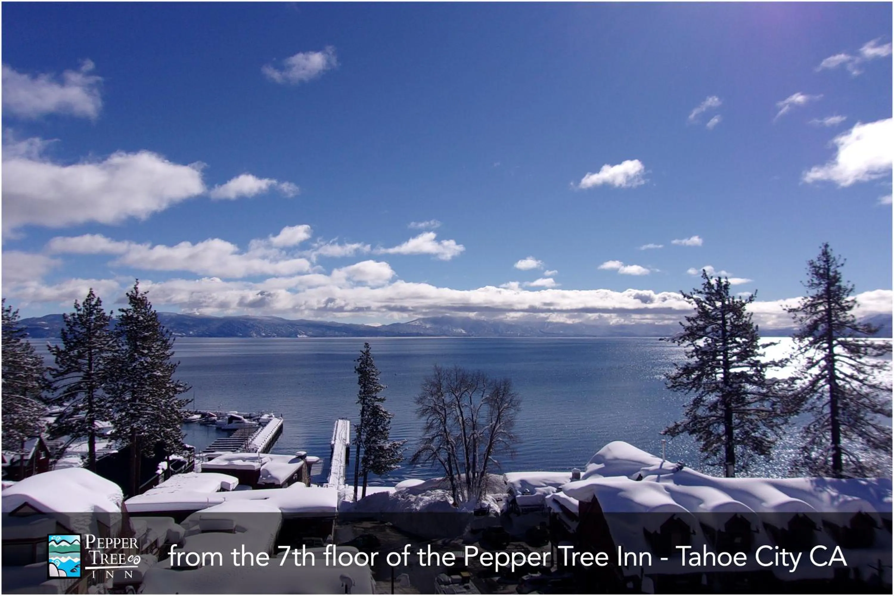 Lake view in Pepper Tree Inn Tahoe City