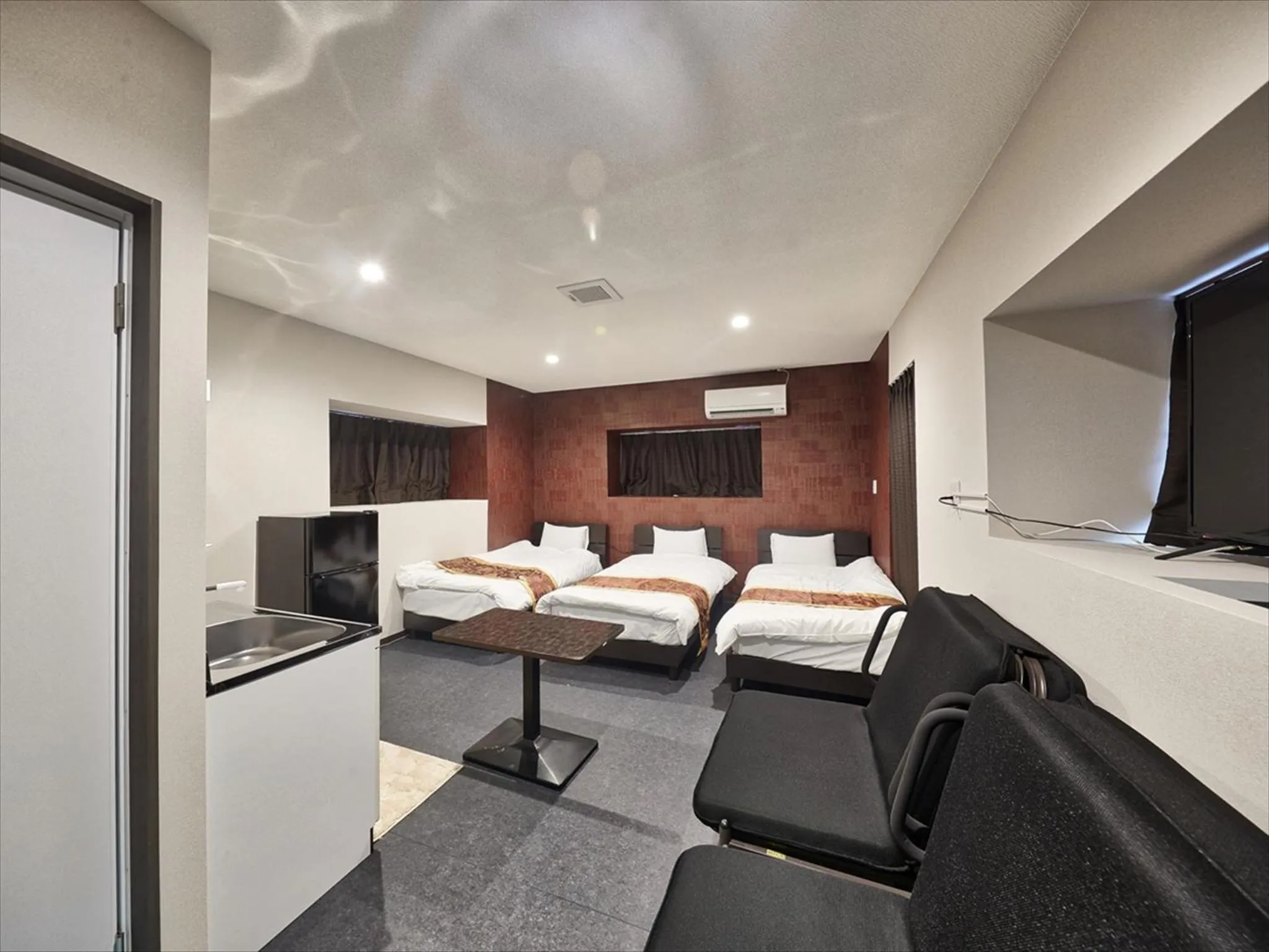 Bed in Okinawa City Hotel