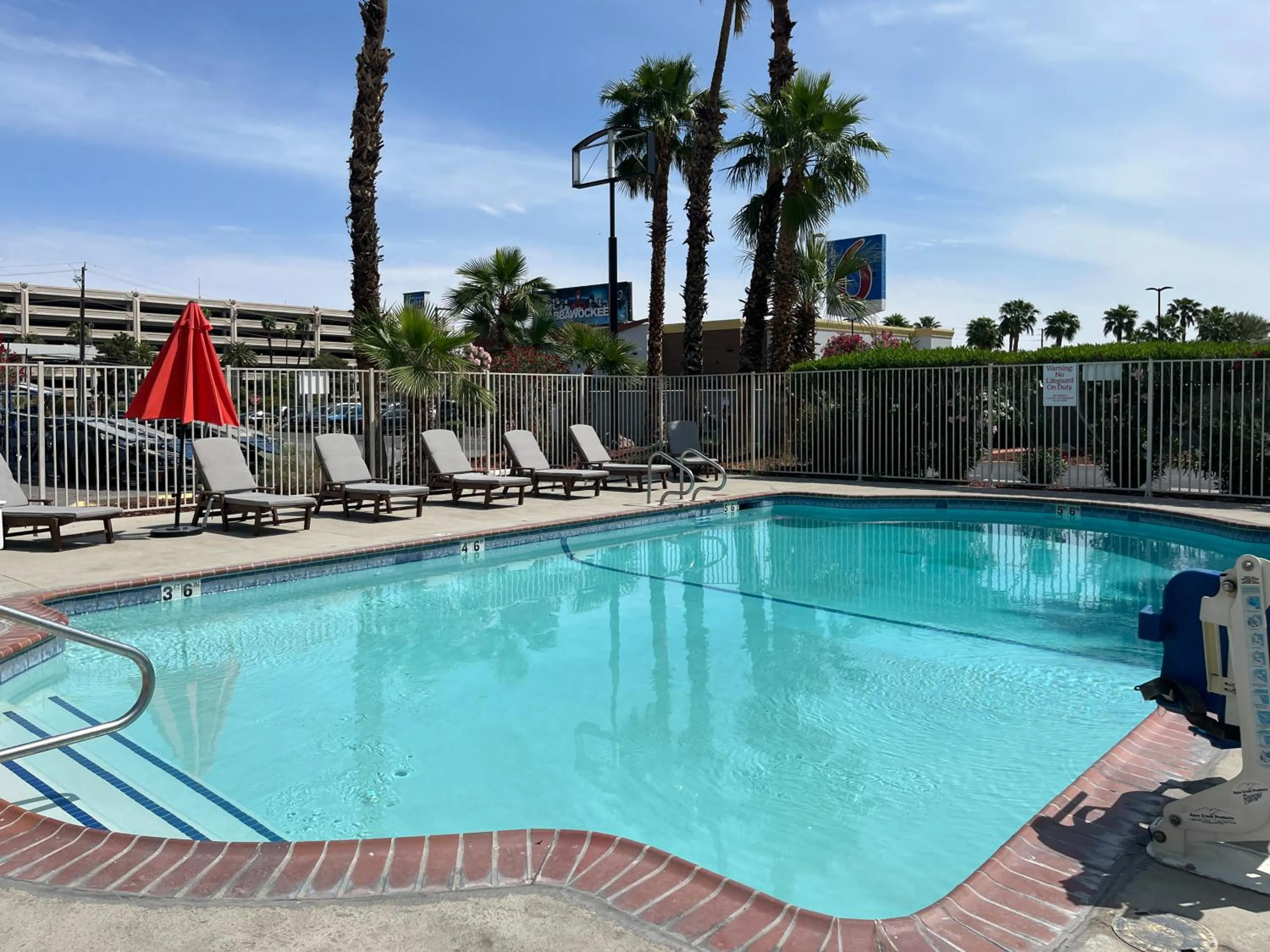 Swimming pool in Motel 6 Las Vegas, NV - Strip