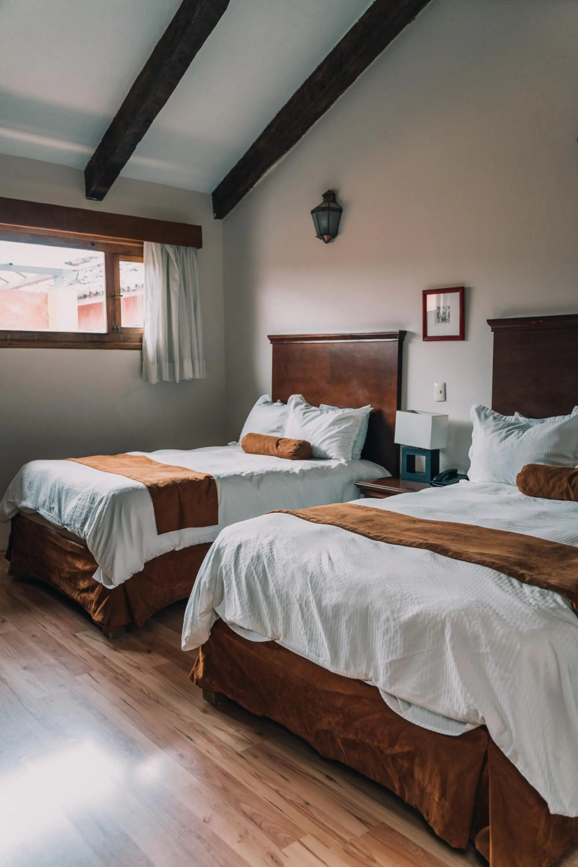 Bed in Hotel Casa Mexicana