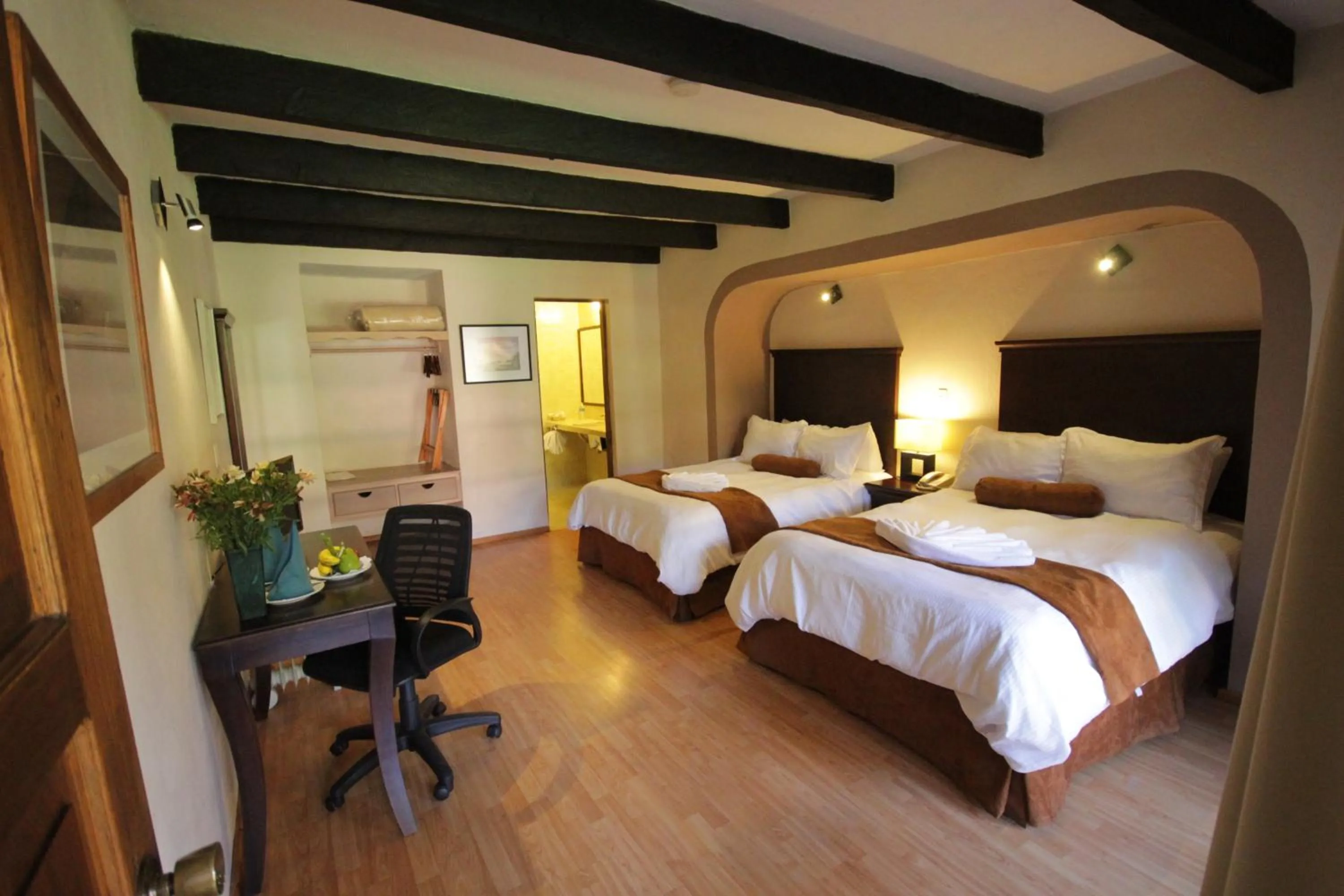 Decorative detail, Bed in Hotel Casa Mexicana