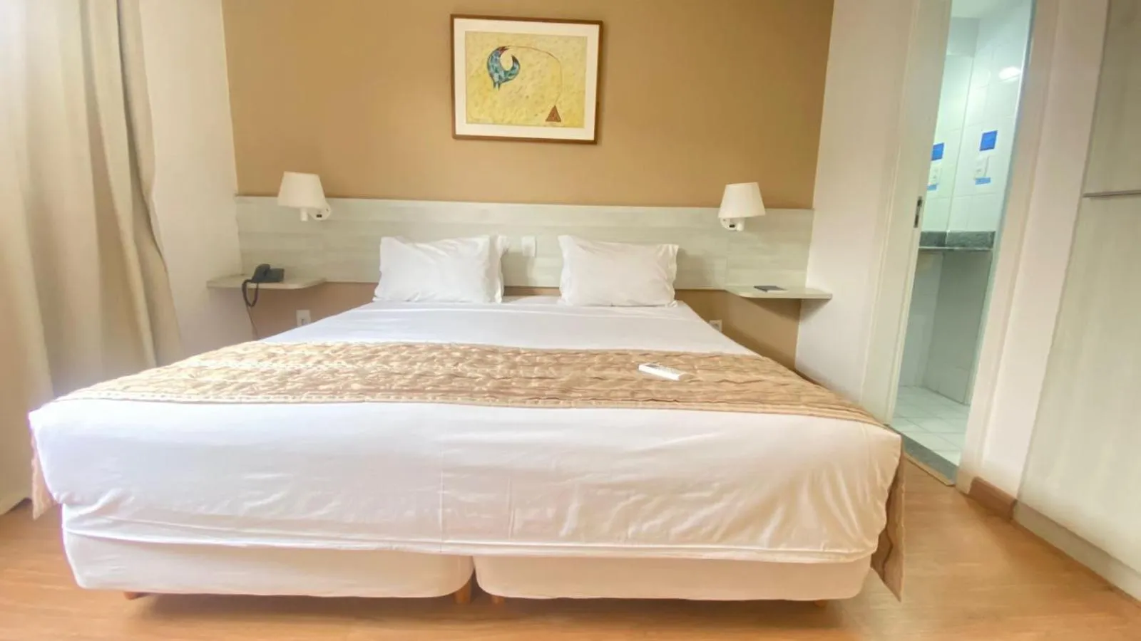 Bed in Camaçari Plaza Hotel