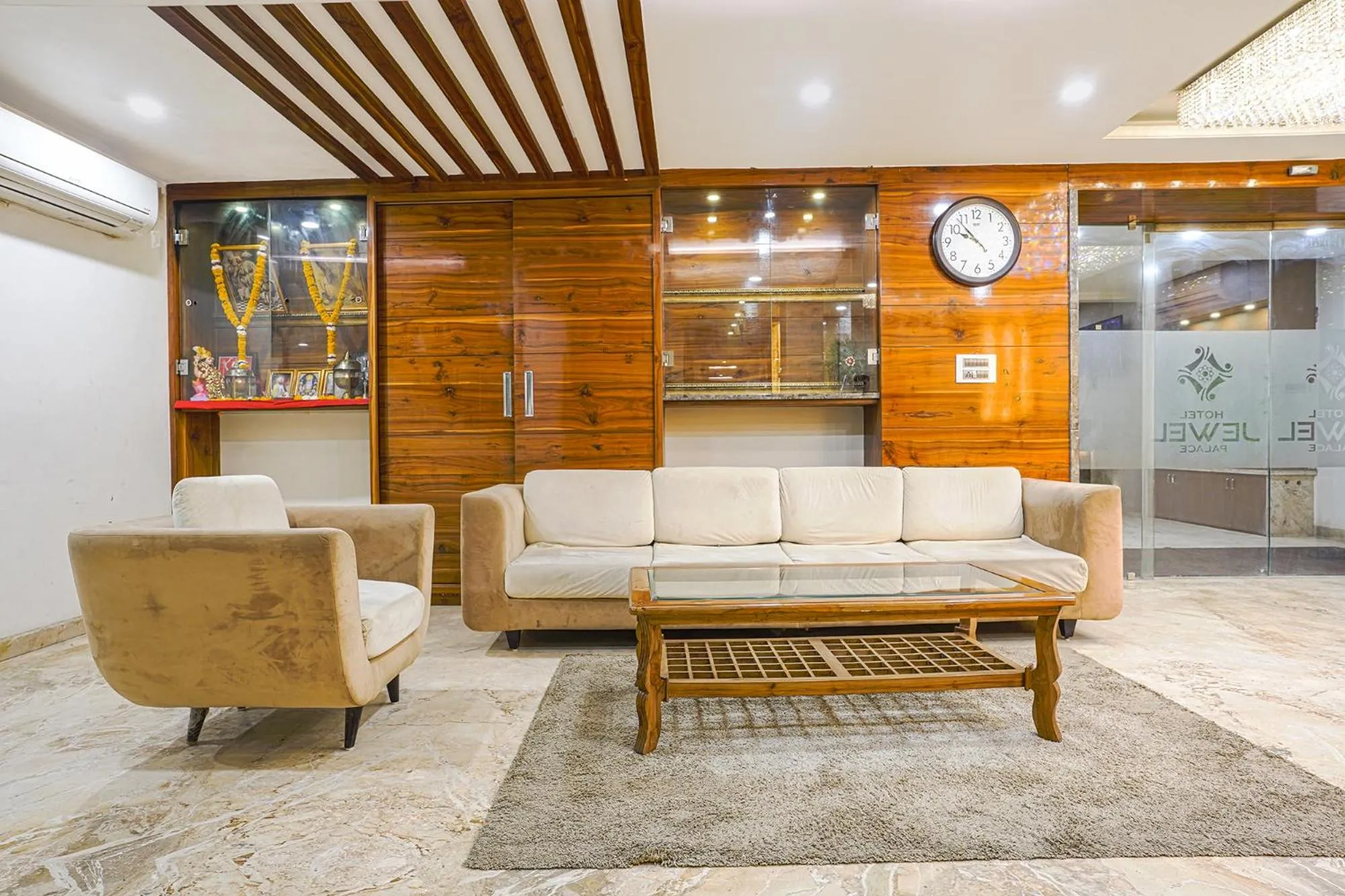 Seating area in FabHotel Jwel Palace