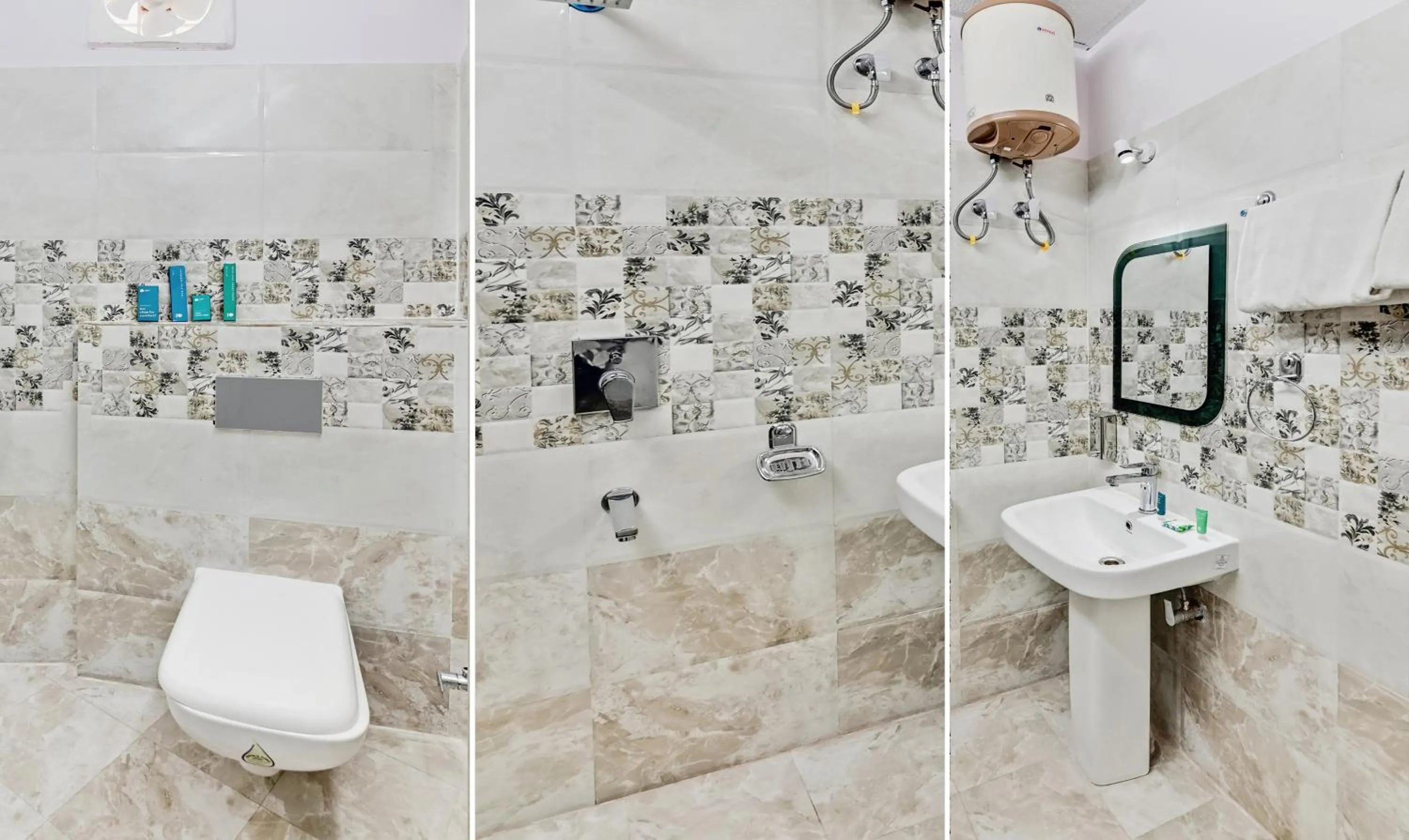 Bathroom in Treebo Resto- Near Lucknow Railway Station