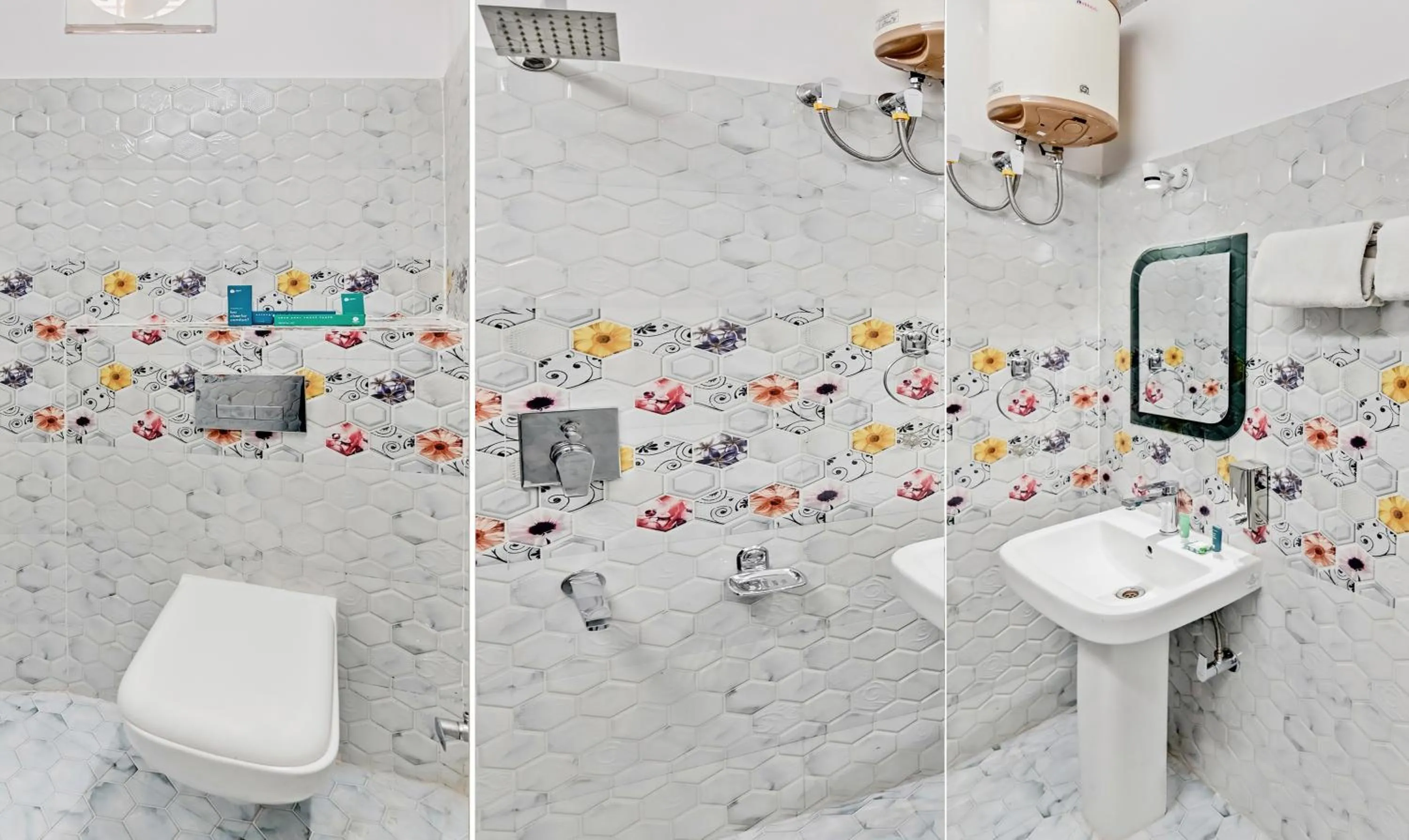 Bathroom in Treebo Resto- Near Lucknow Railway Station