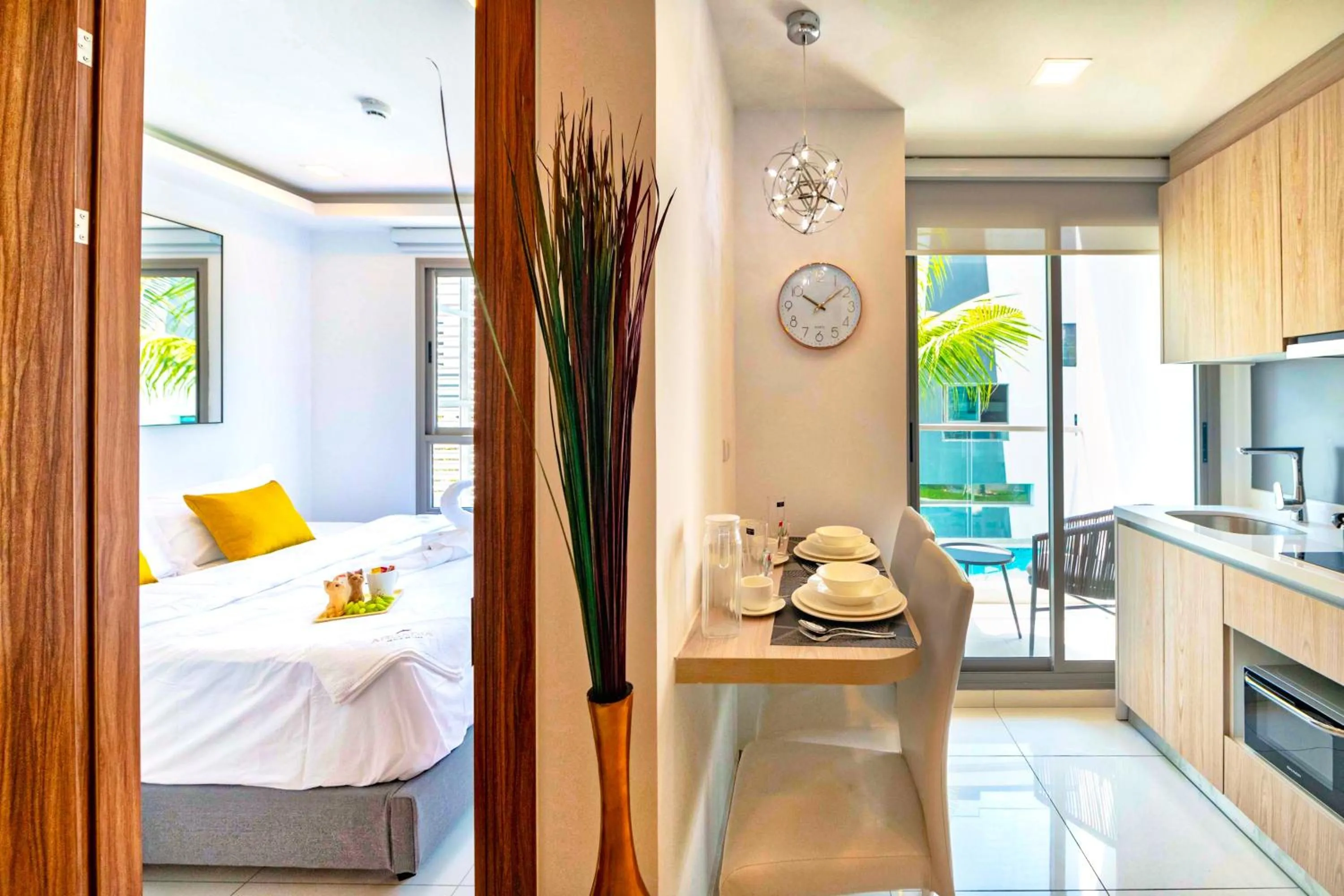 Kitchen or kitchenette in Arcadia Beach Resort Pattaya