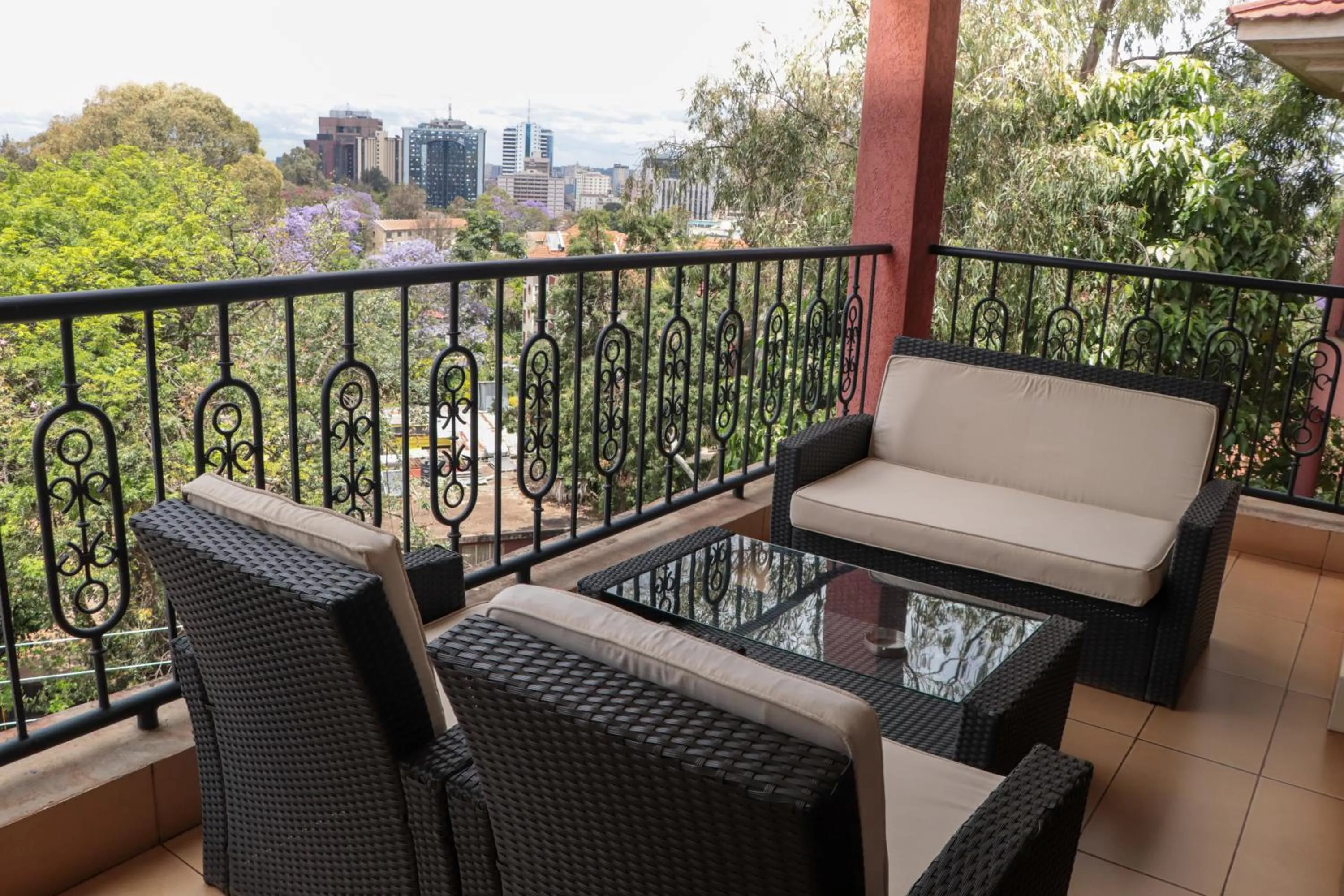 City view in GemSuites Serviced Apartments State House