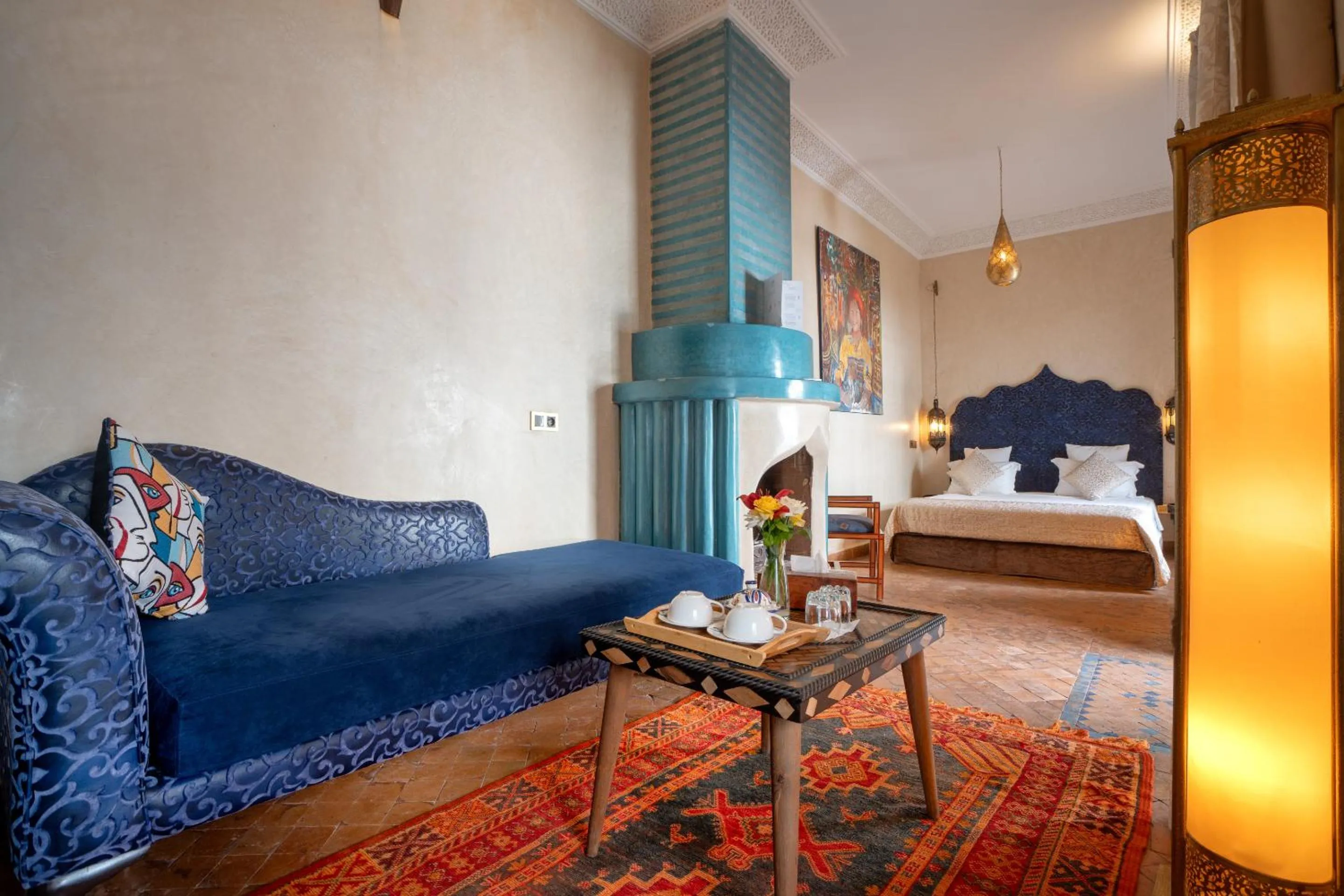 Bedroom, Bed in Riad Khalifa