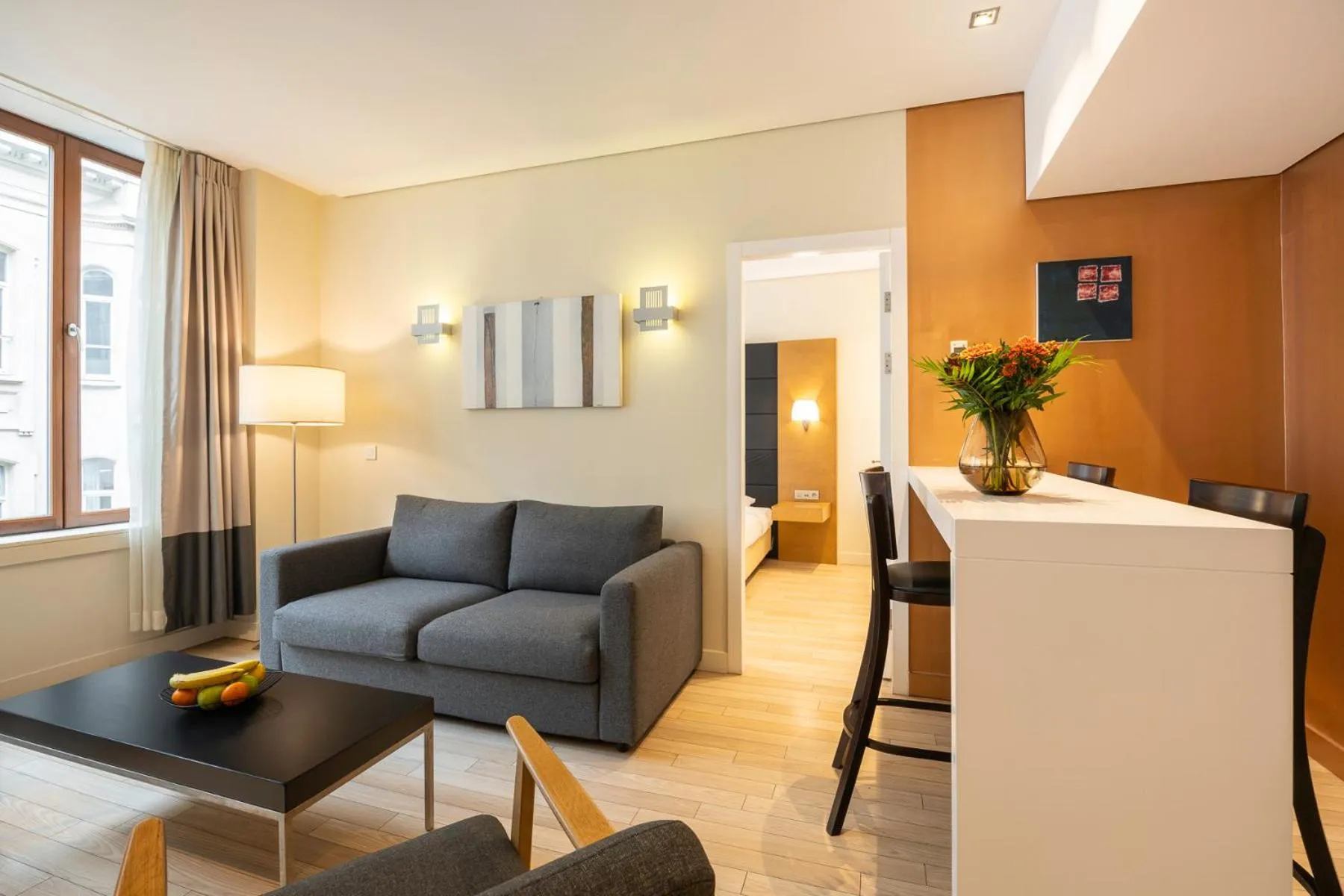 Living room in B-aparthotel Grand Place