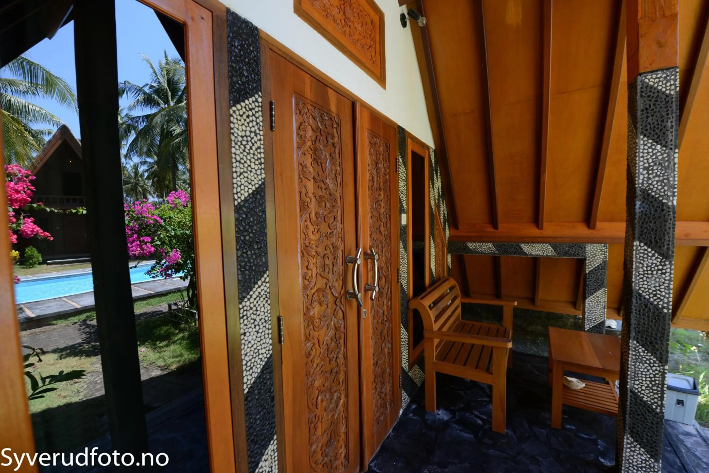 Patio in Lucy's Garden Hotel