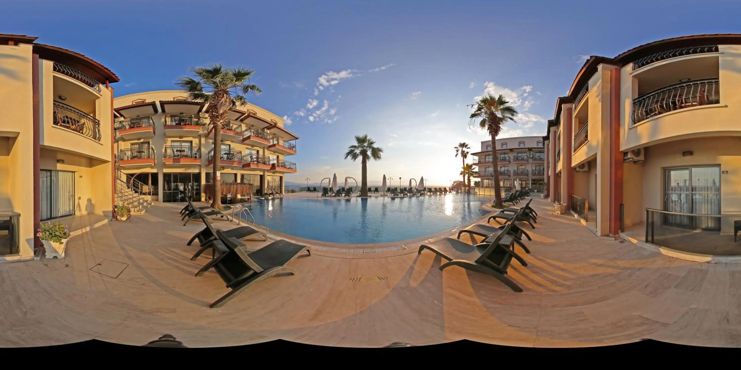 Pool view in Neopol Hotel