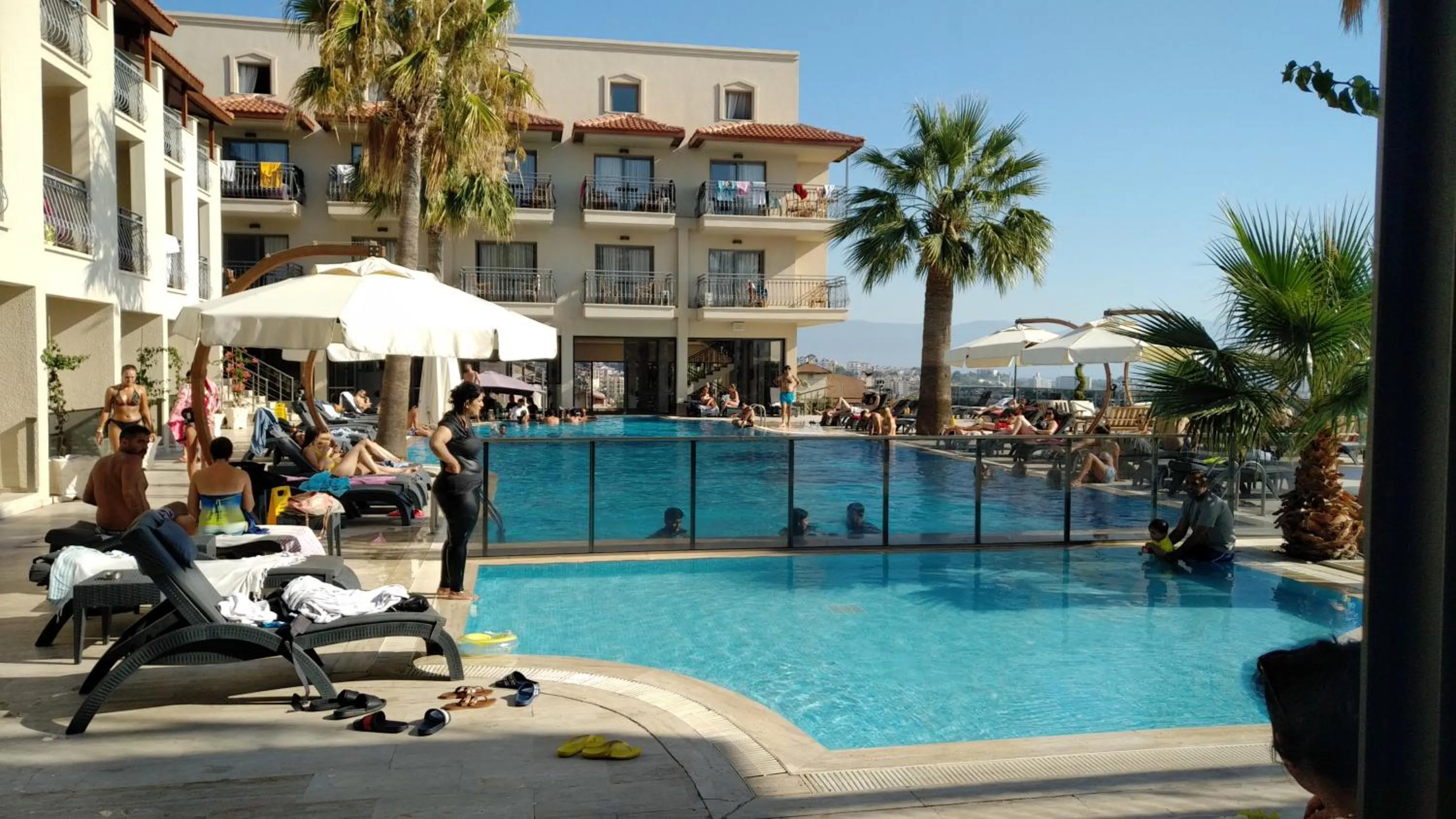 Pool view in Neopol Hotel