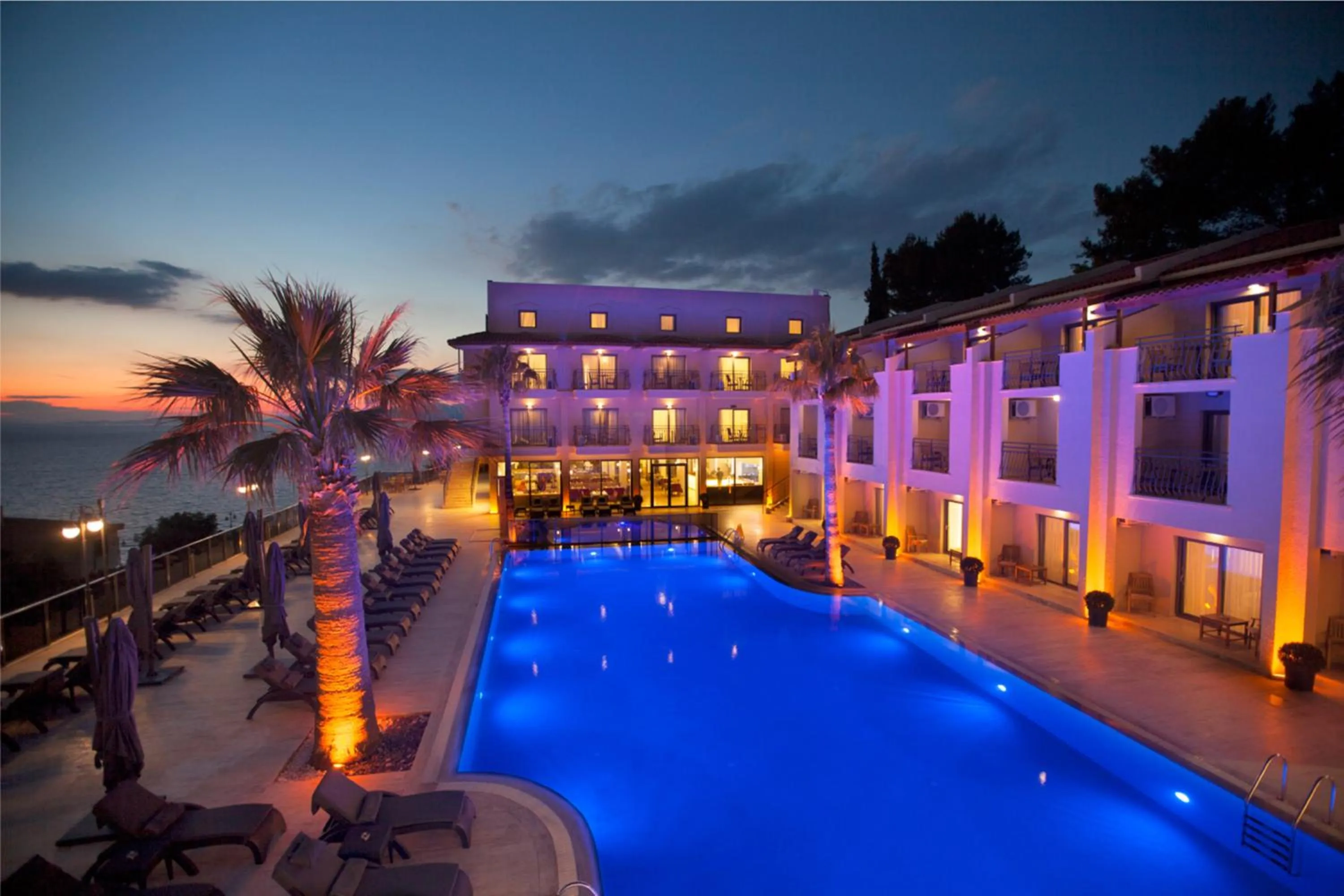 Pool view in Neopol Hotel
