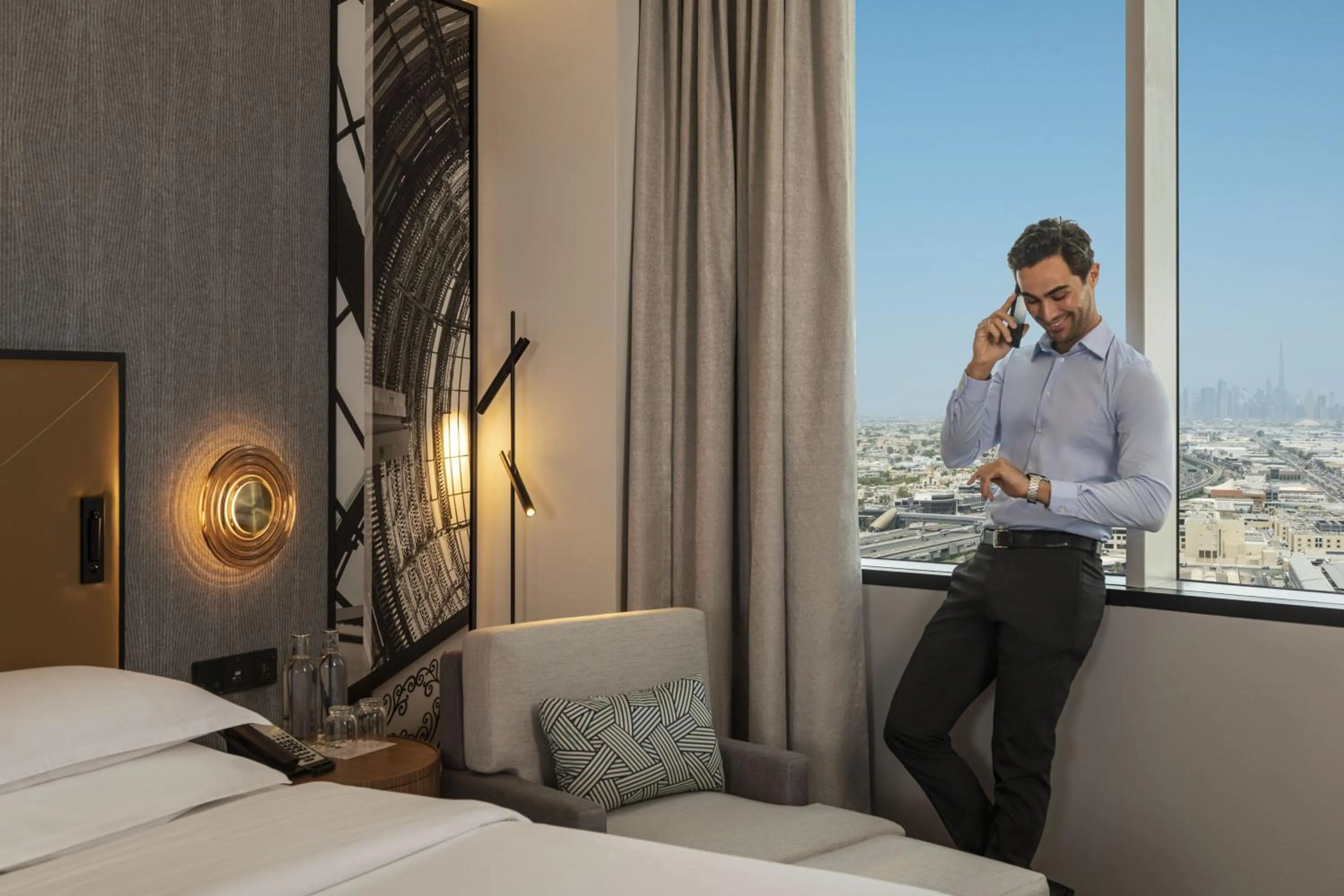 Bedroom, Bed in Sheraton Mall of the Emirates Hotel, Dubai