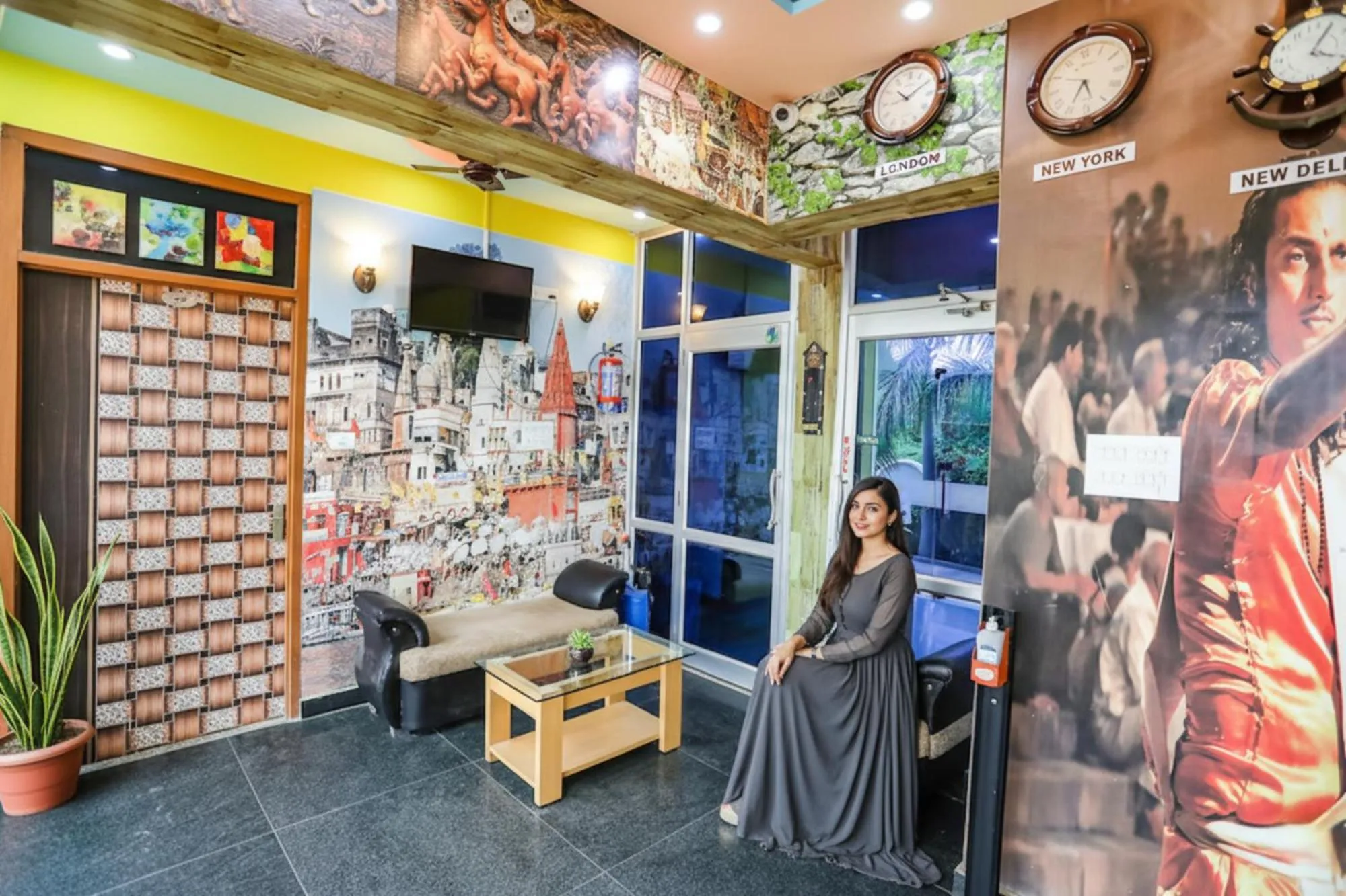 Seating area in FabHotel Kriti Green - Hanuman Mandir, Lathia