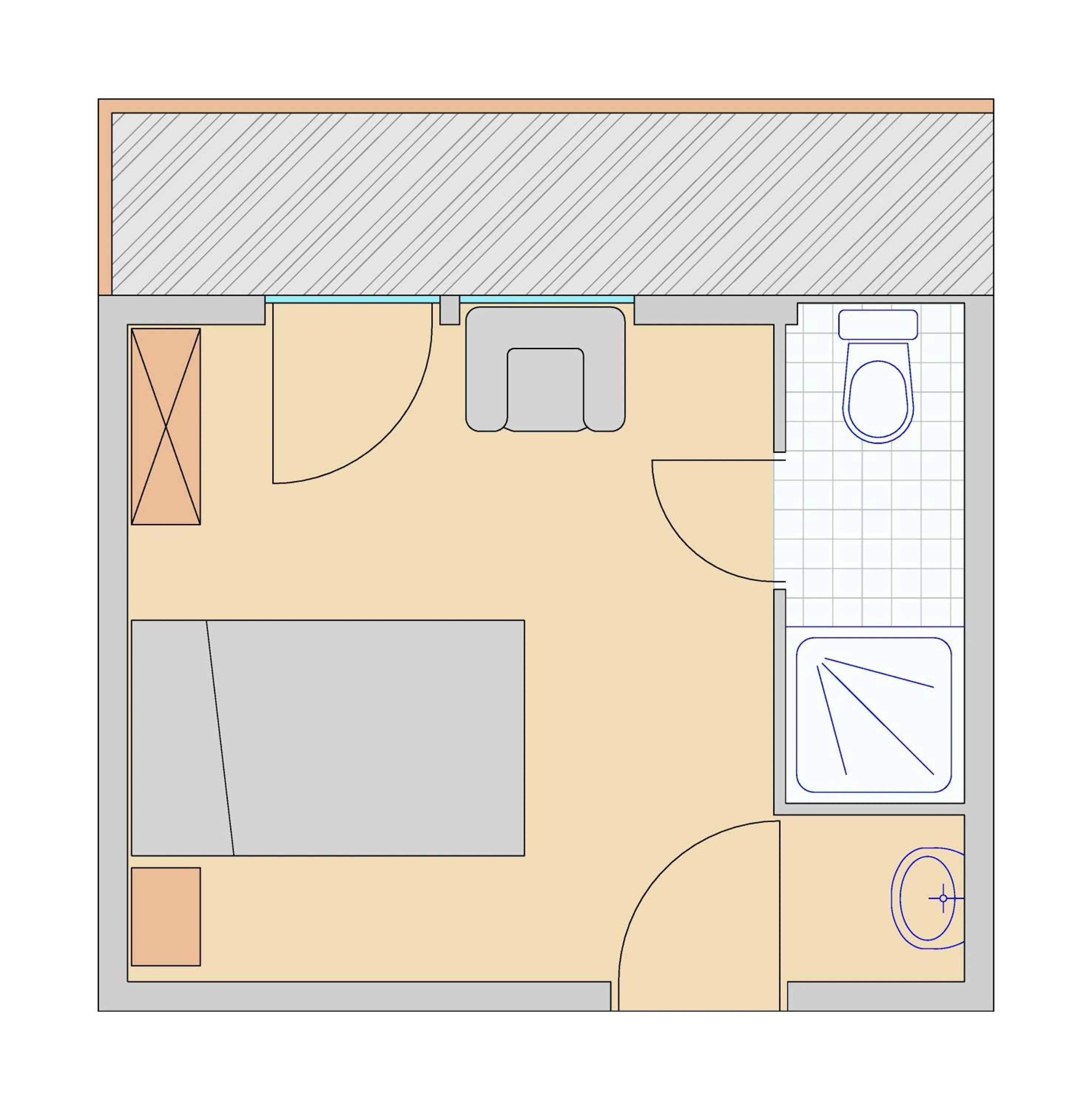 Floor plan in Hotel Cabana