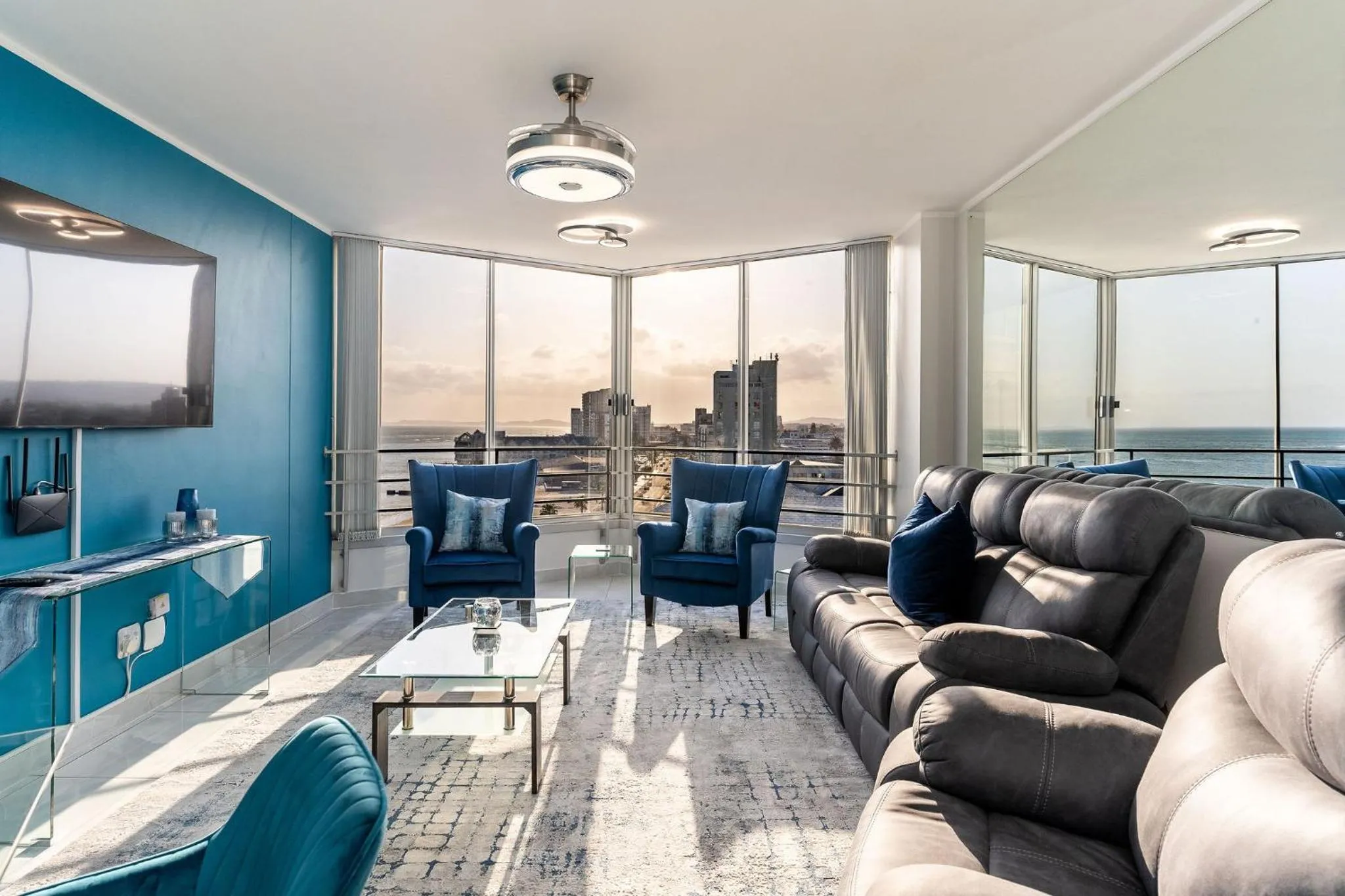 Living room in Ashley on Beach Strand