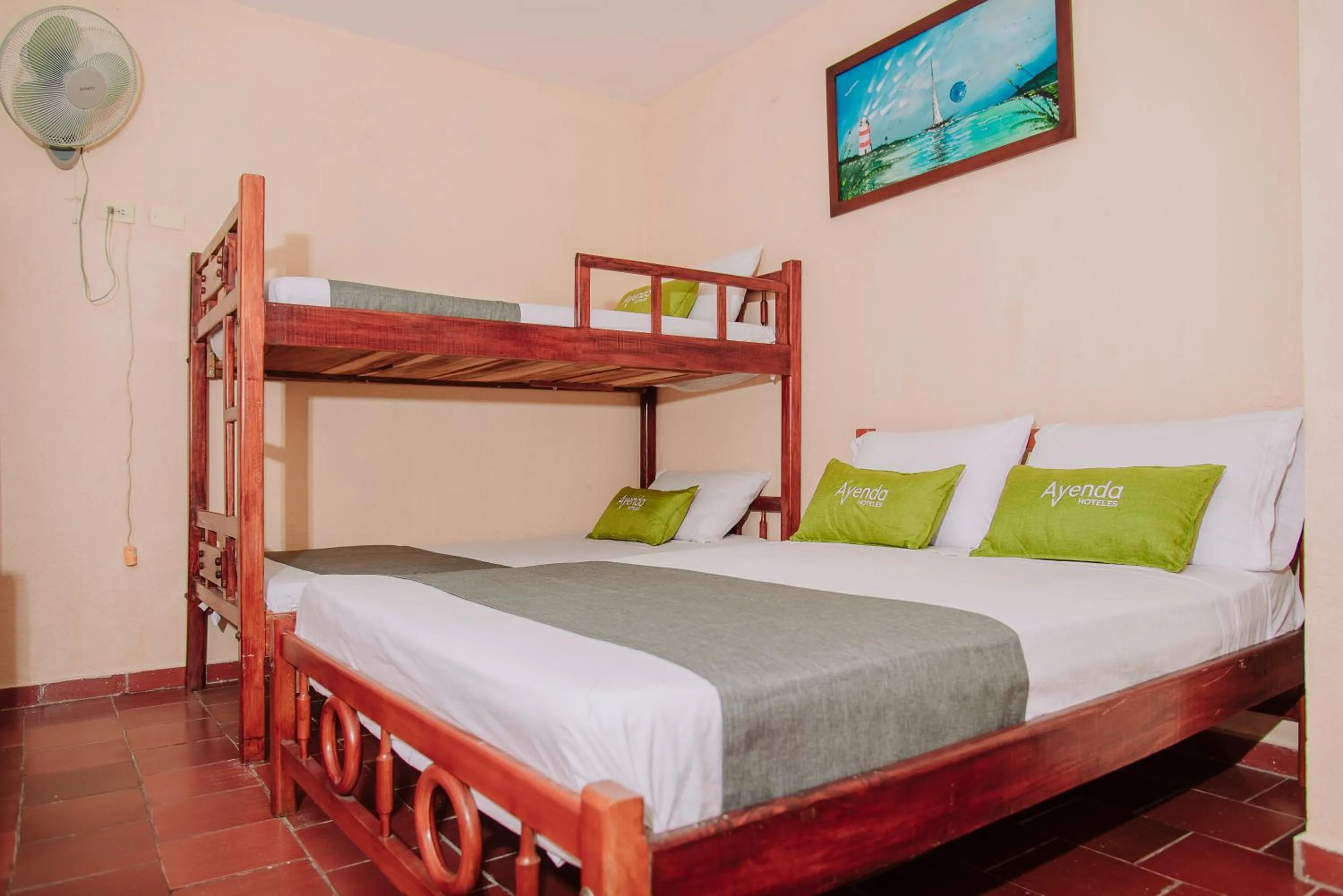 Bed in Hotel Colon Rodadero