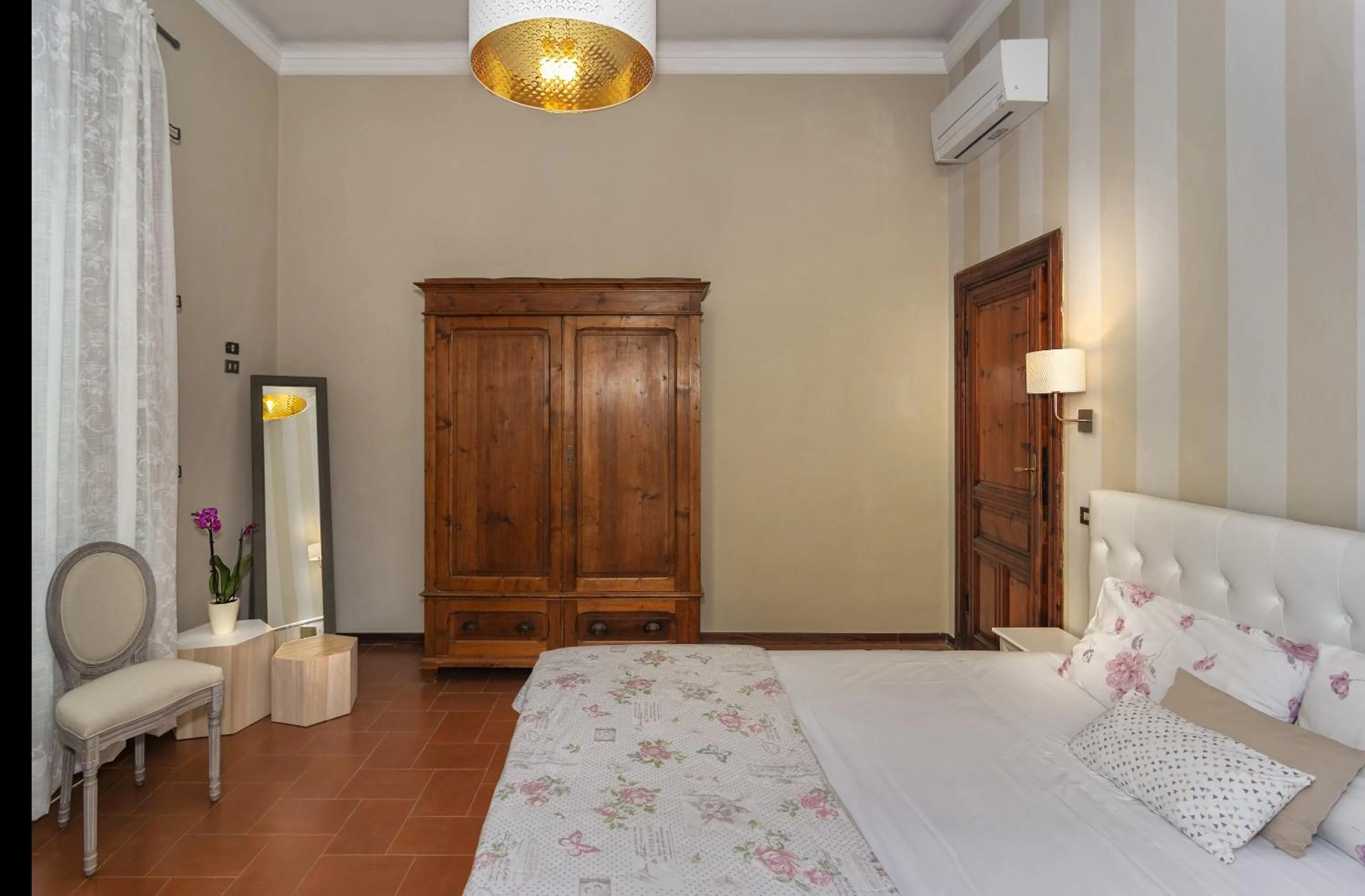 Bed in Villa Ricci Suites