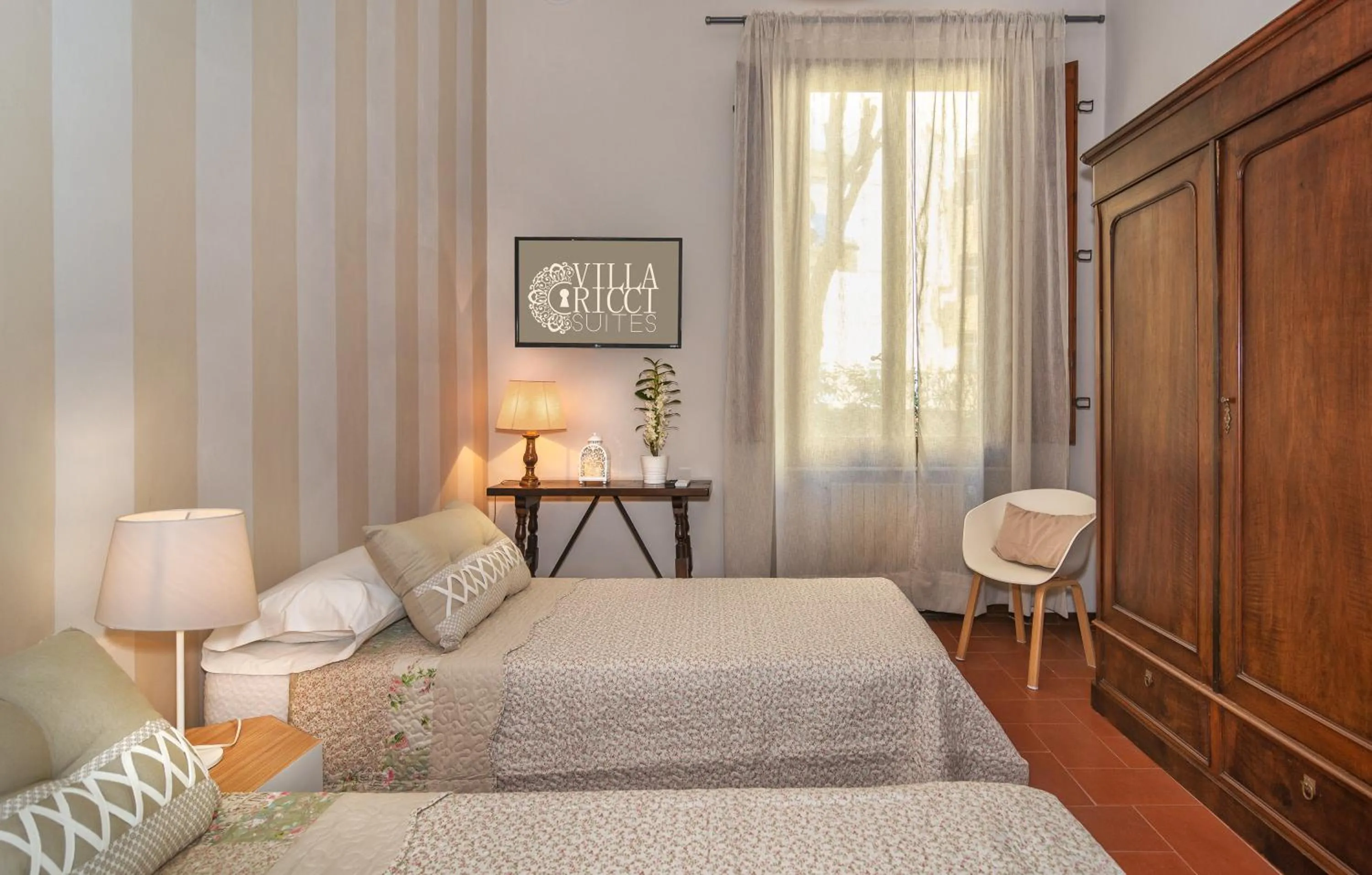 Bedroom, Bed in Villa Ricci Suites
