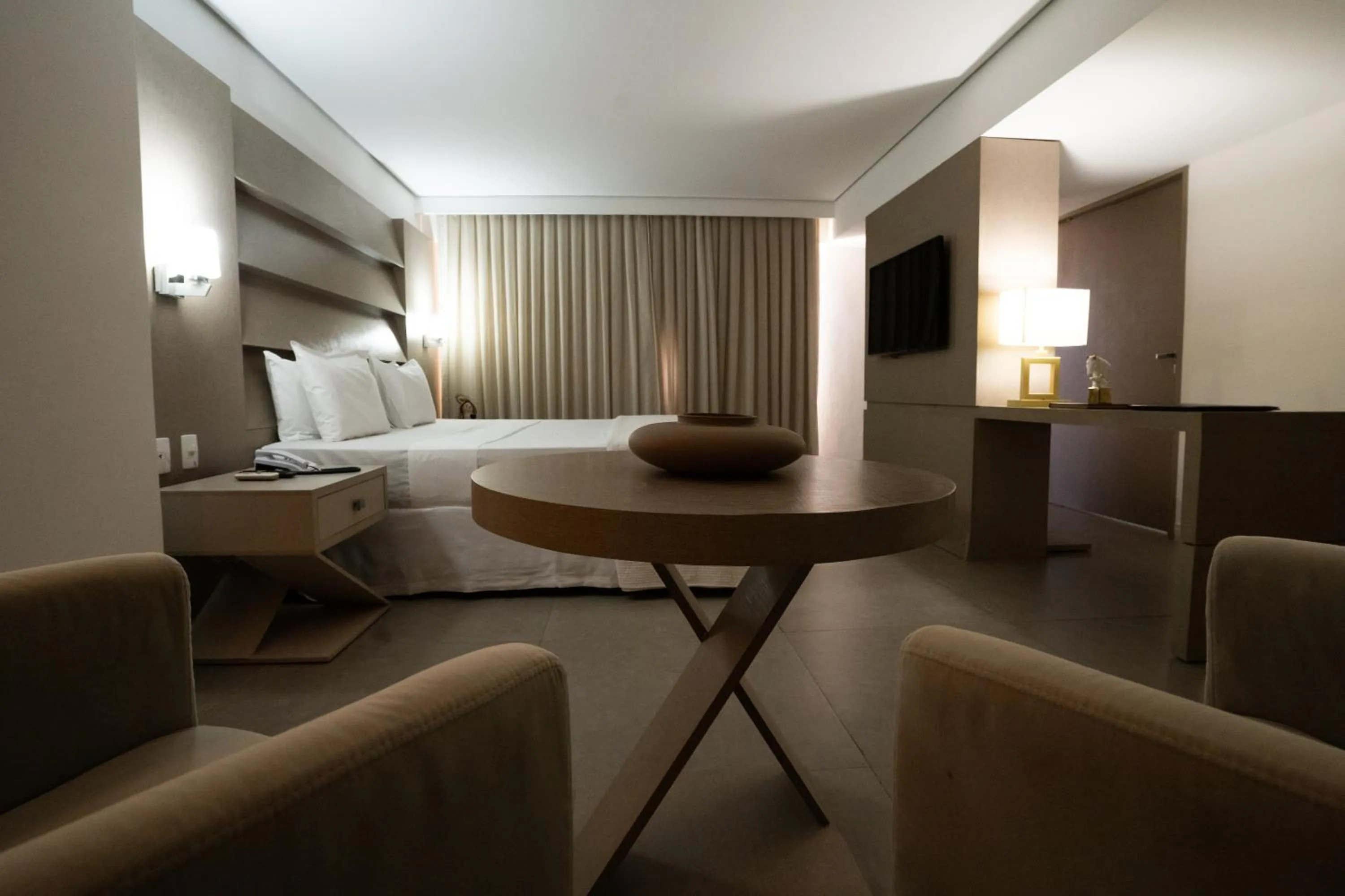 Property building, Bed in Hotel Cabo Branco Atlântico