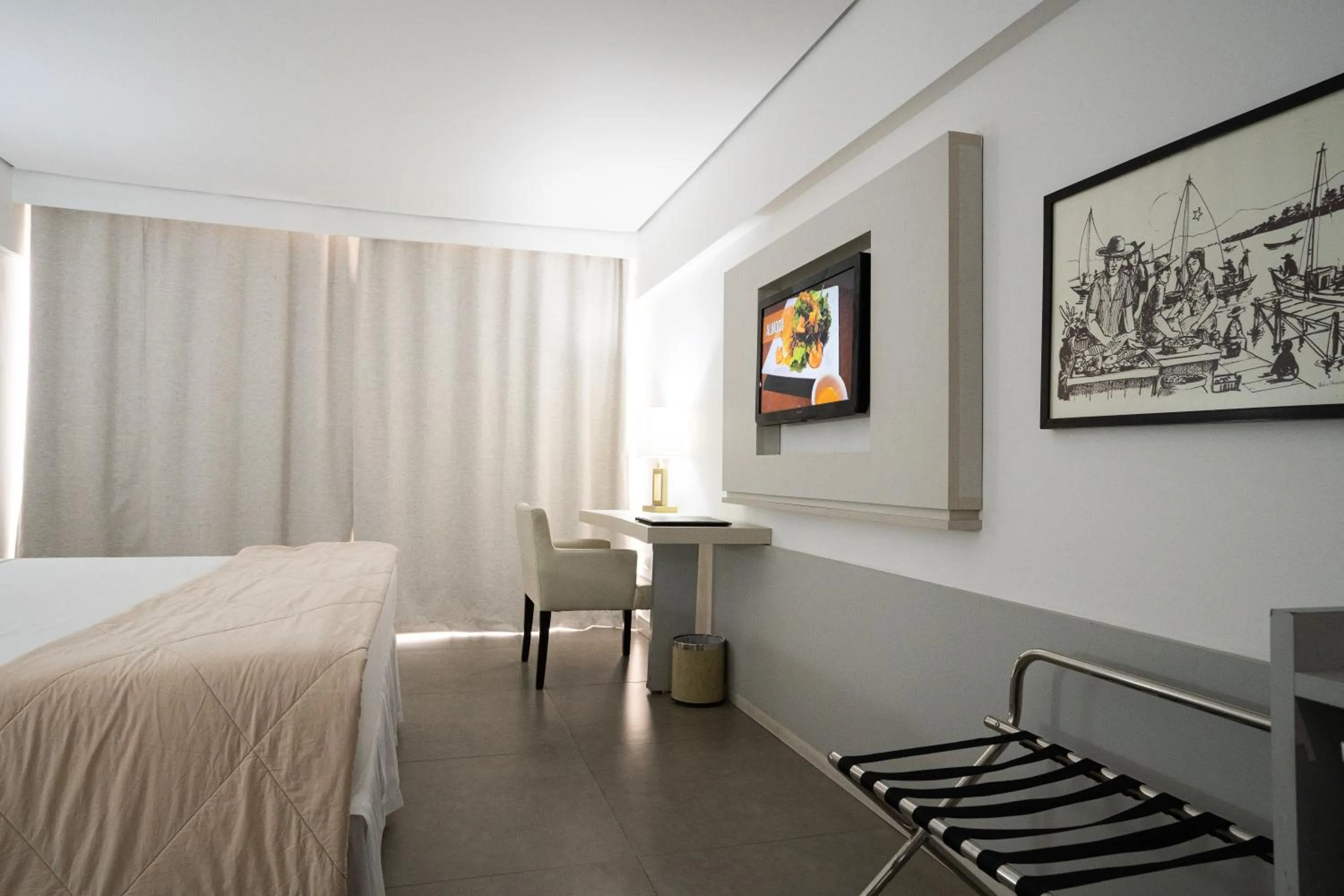 Property building, Bed in Hotel Cabo Branco Atlântico