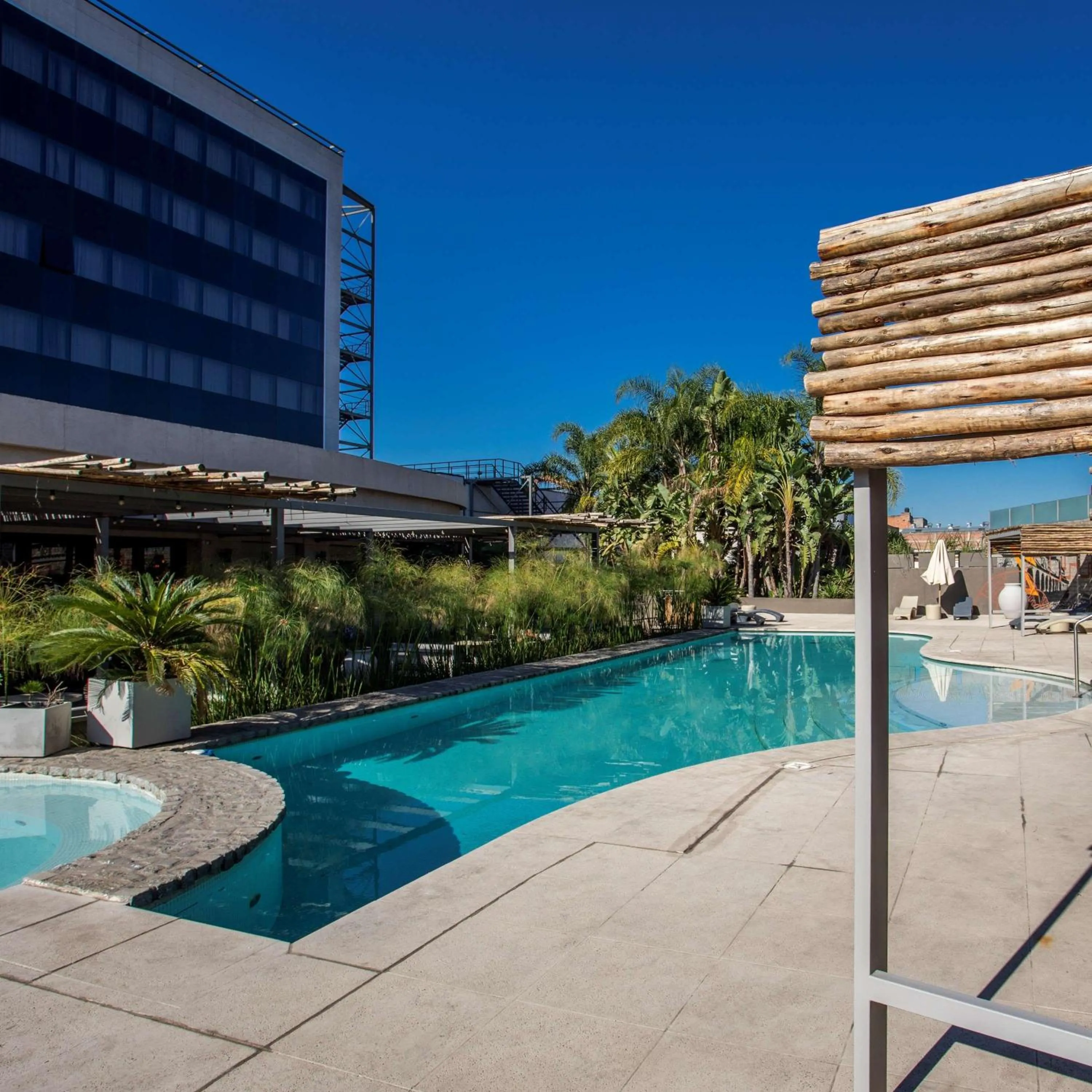 Pool view in Hilton Garden Inn Tucuman