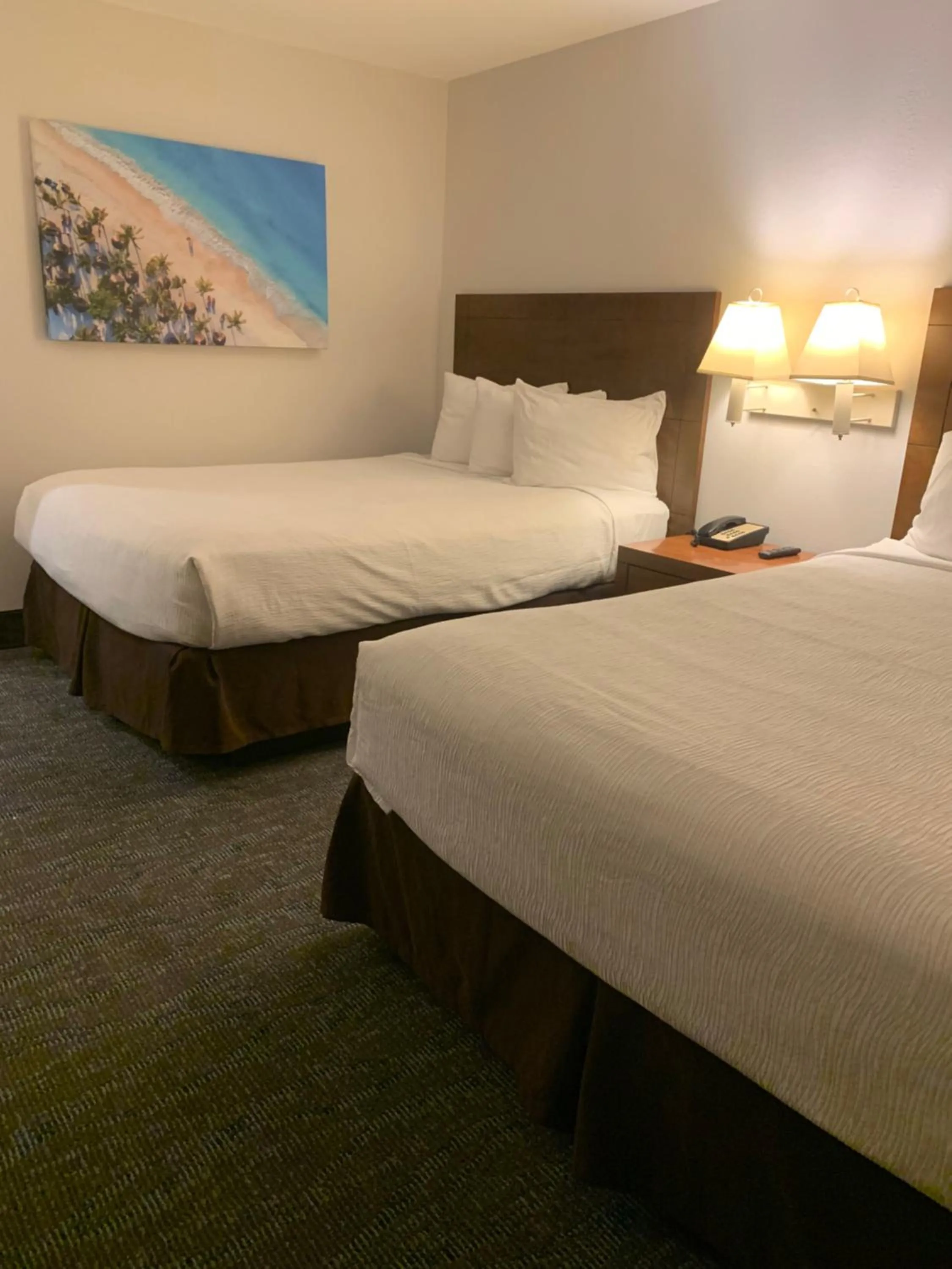 Bed in Gulfview Hotel - On the Beach