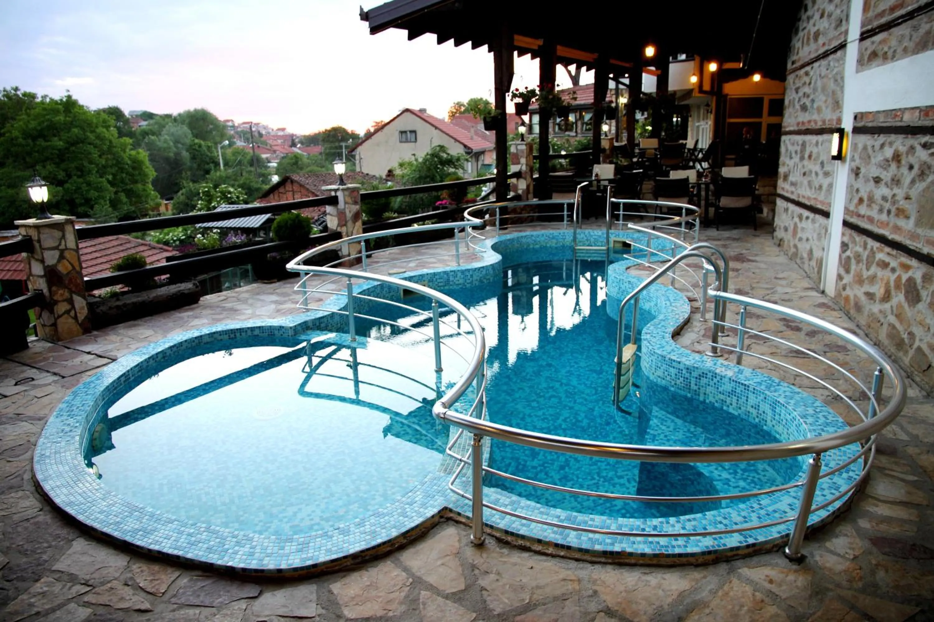 Swimming pool in Hotel Manastir Berovo