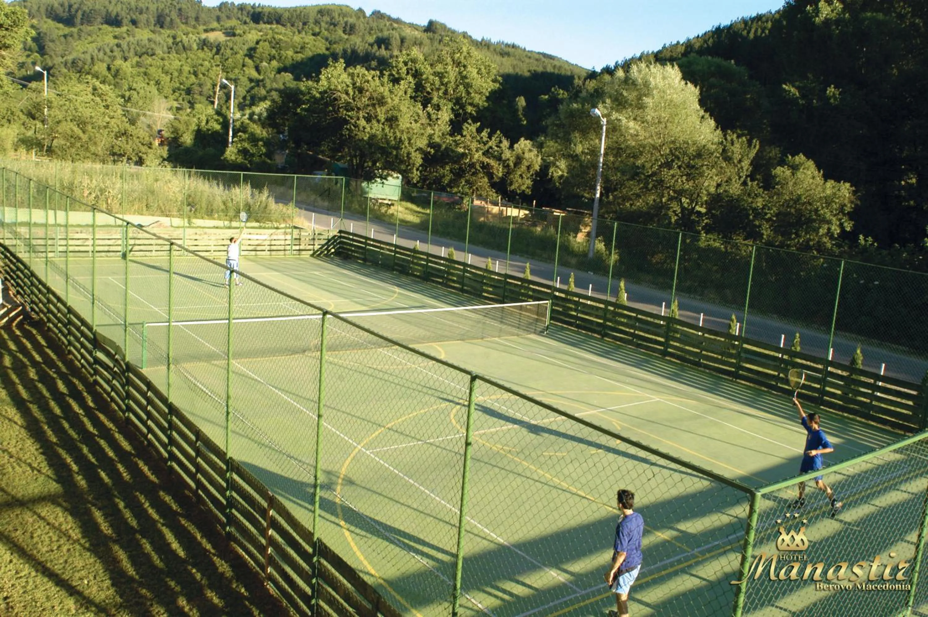 Tennis court in Hotel Manastir Berovo