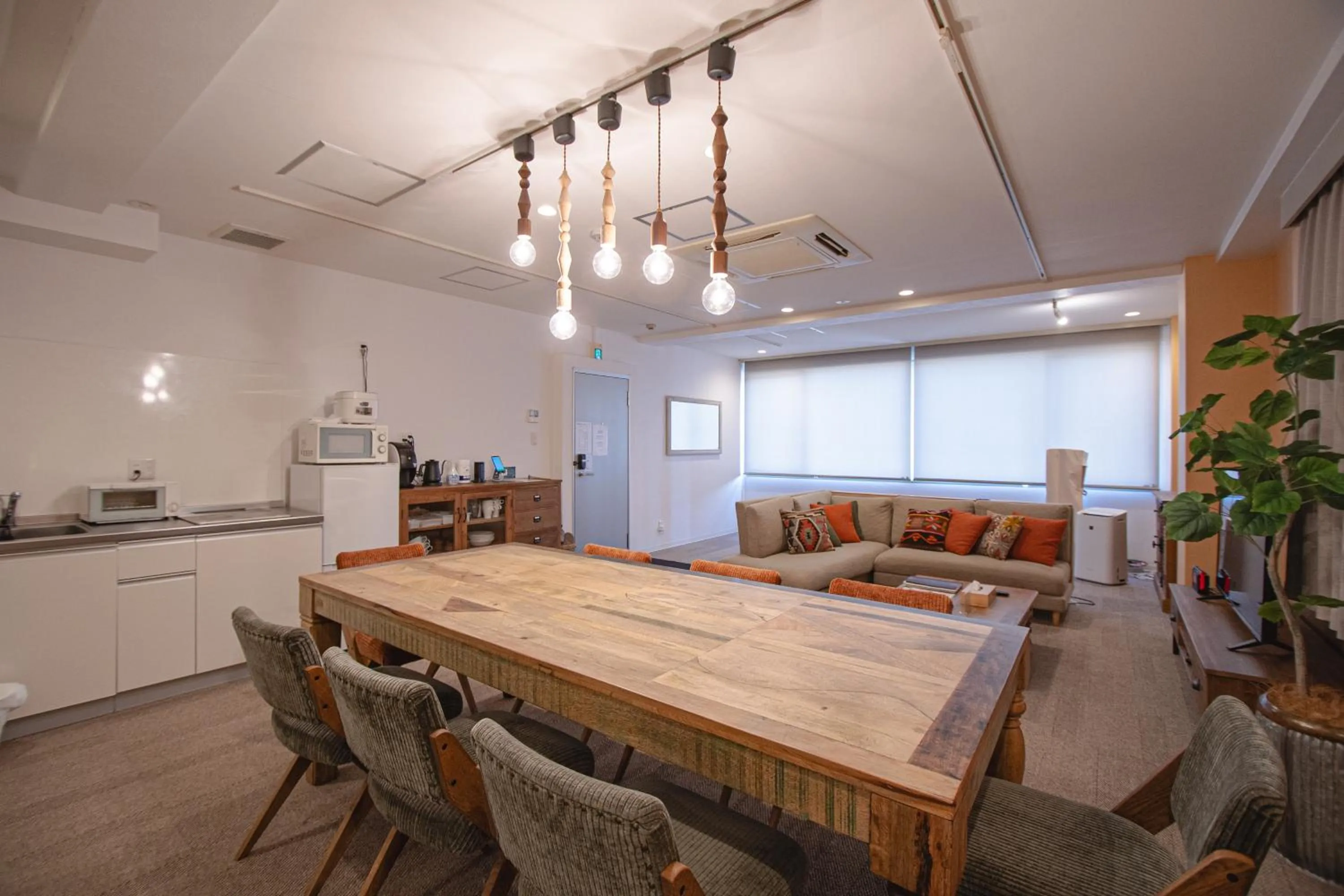 Living room in INOVE VILLA OSAKA -118 sqm , 2 Bedrooms , 7 Double Beds