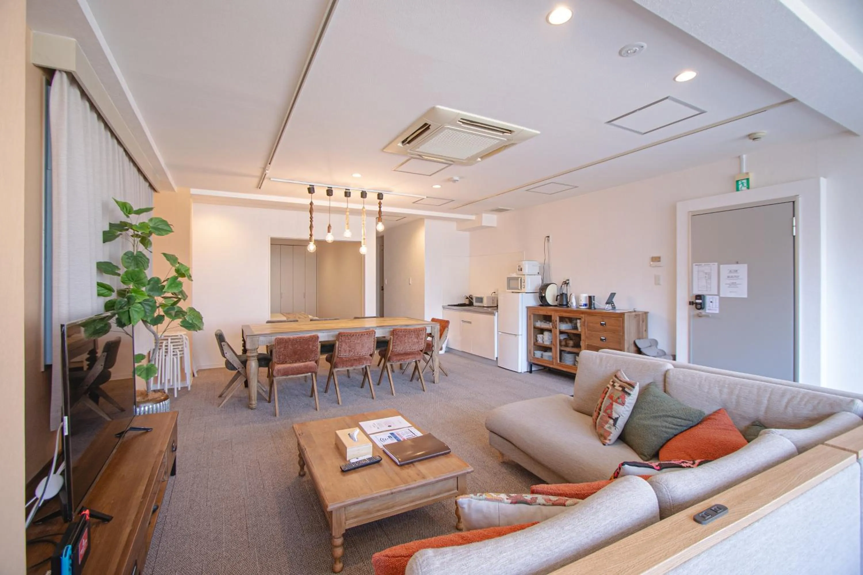 Living room in INOVE VILLA OSAKA -118 sqm , 2 Bedrooms , 7 Double Beds