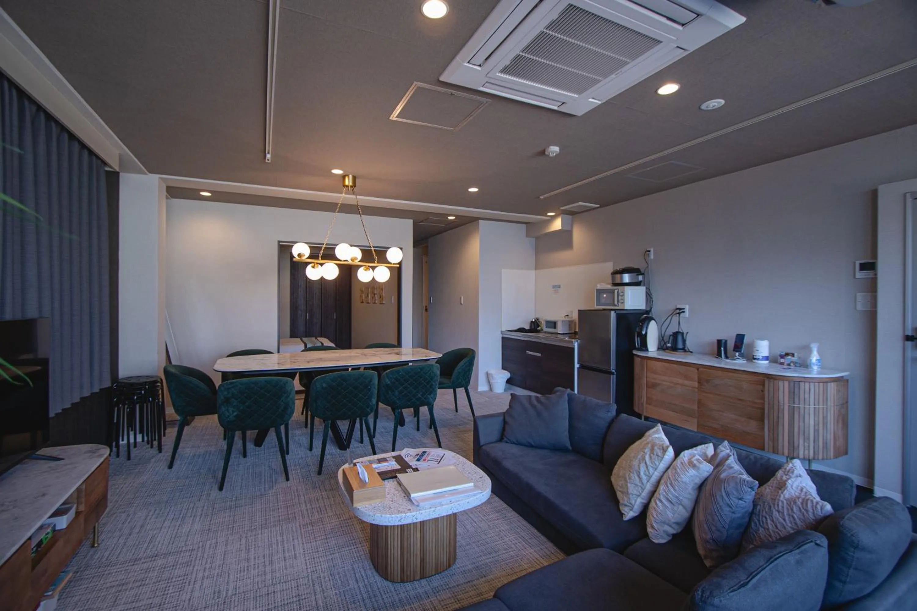 Living room in INOVE VILLA OSAKA -118 sqm , 2 Bedrooms , 7 Double Beds