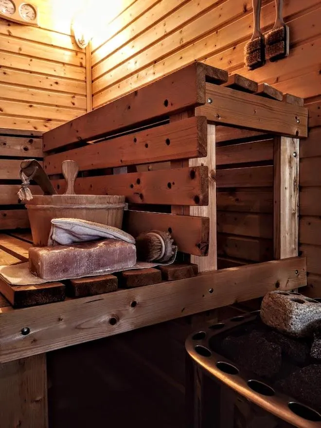 Sauna in Apartmány Červený Dvůr