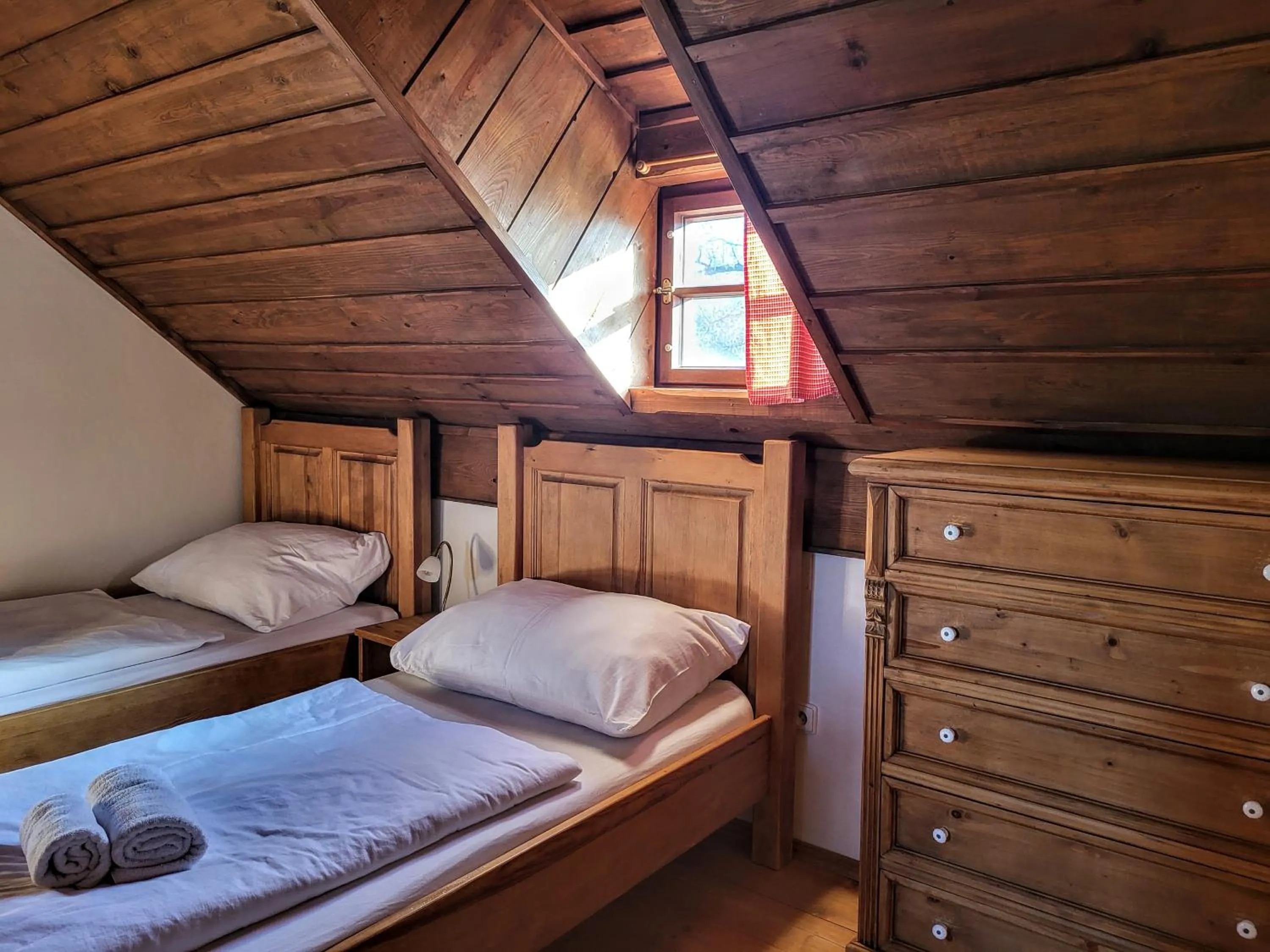 Bed in Apartmány Červený Dvůr