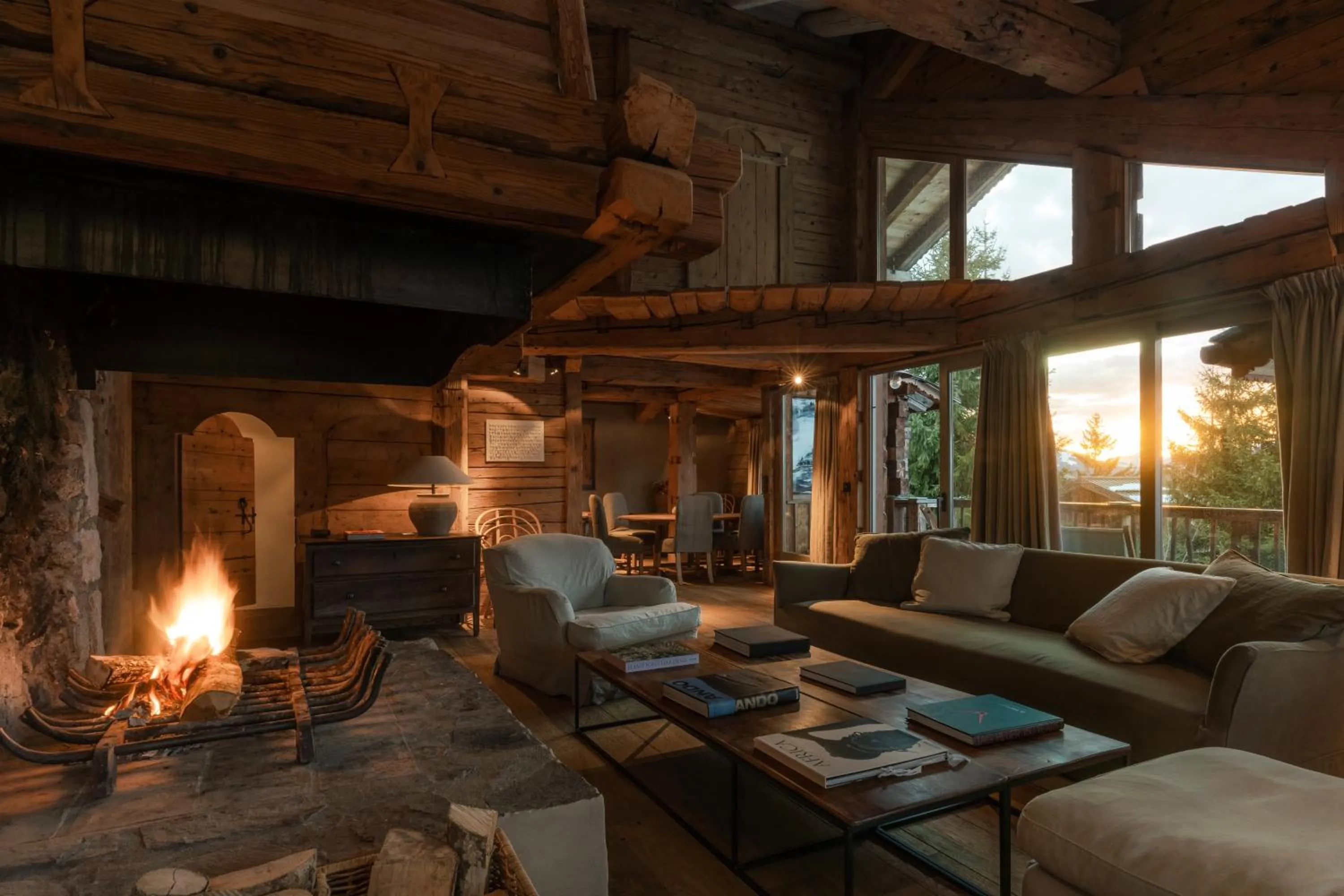 Living room in Zannier Le Chalet