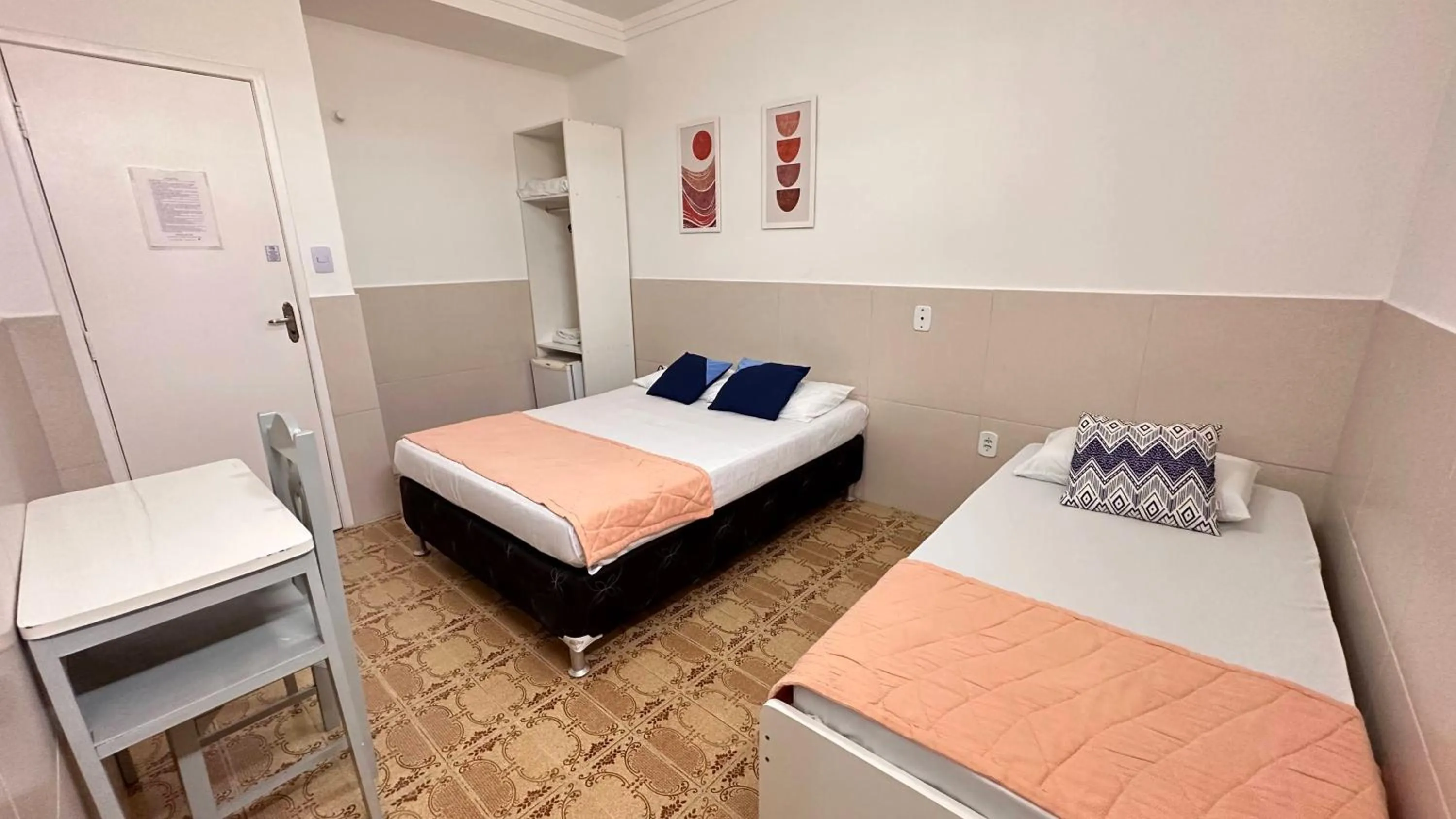 Bed in Pousada São Luiz