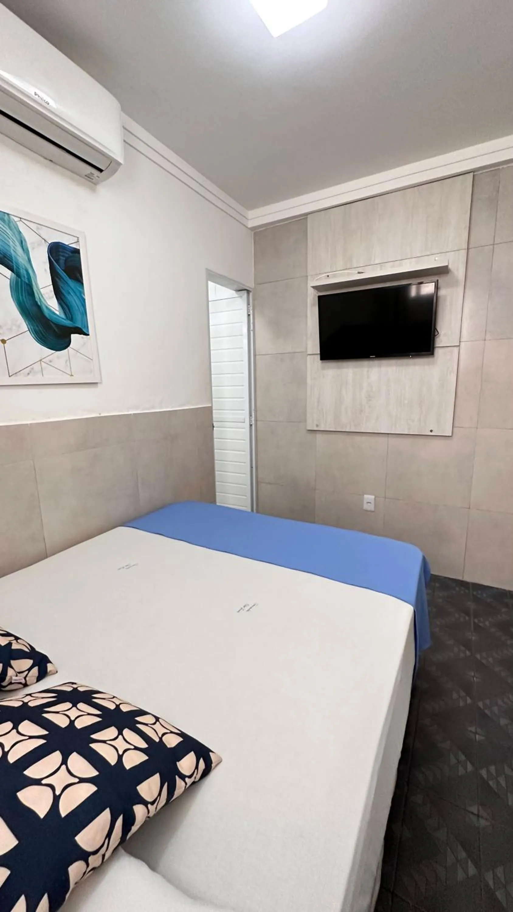 Bed in Pousada São Luiz