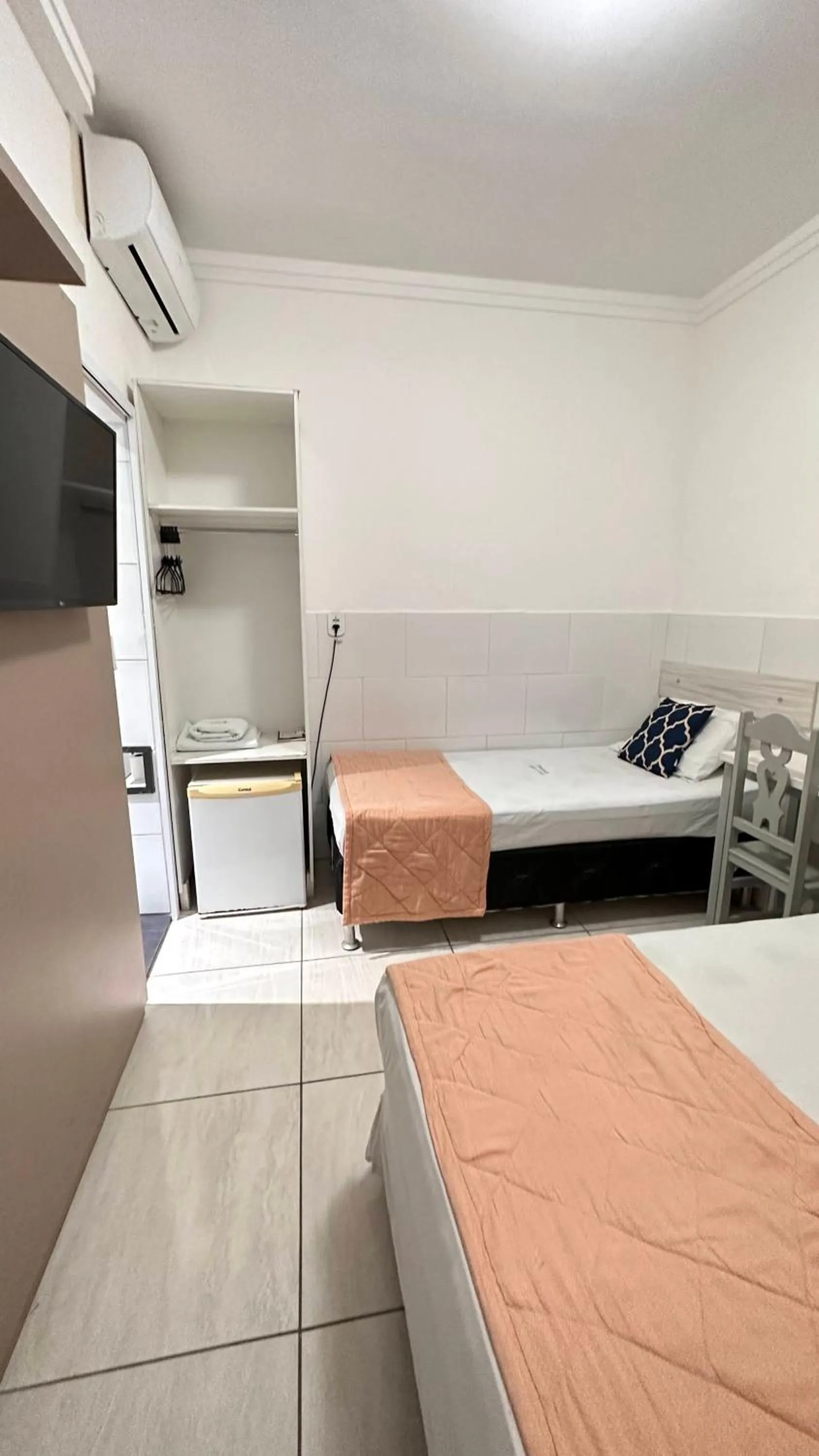 Bed in Pousada São Luiz