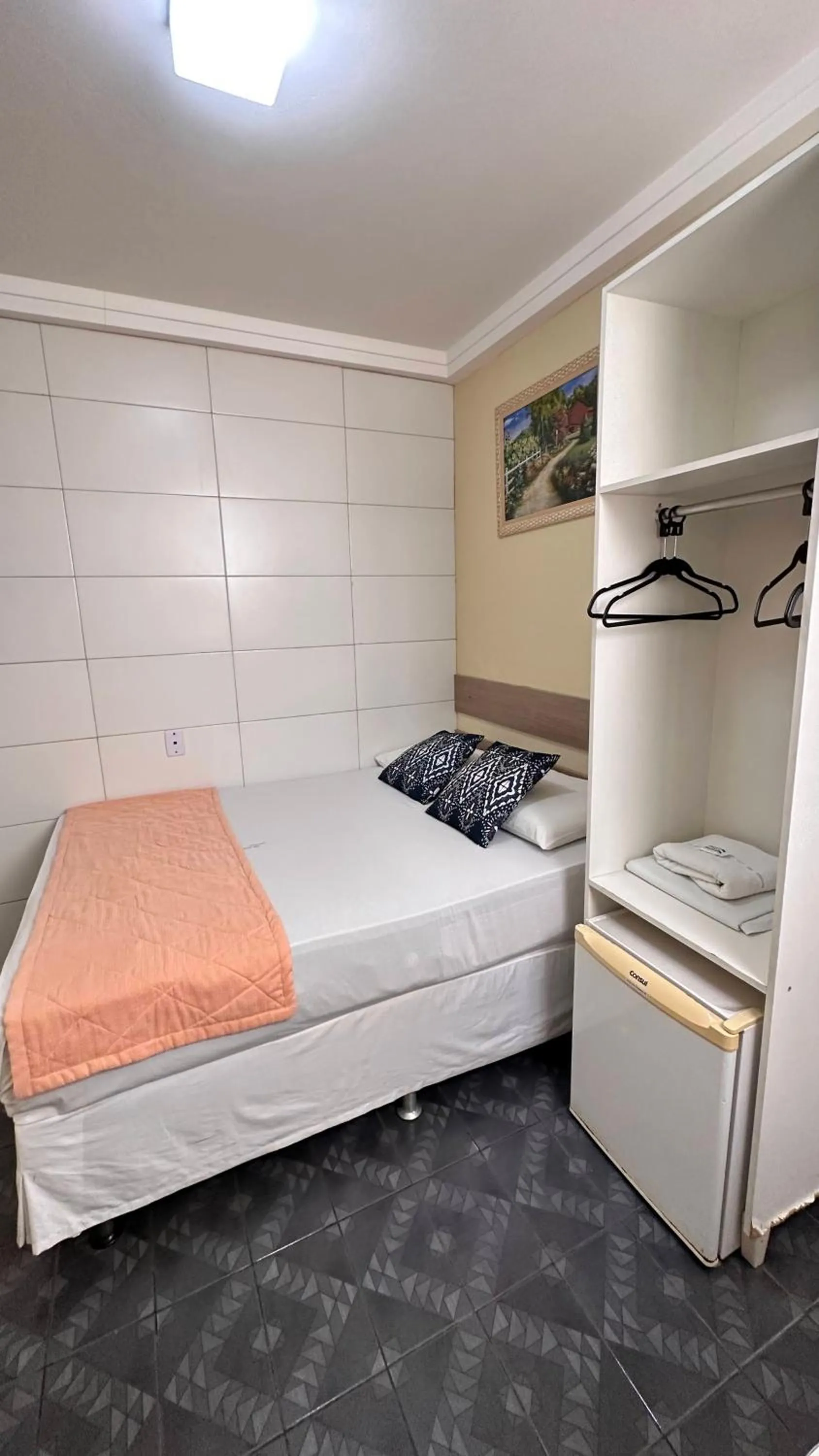 Bed in Pousada São Luiz