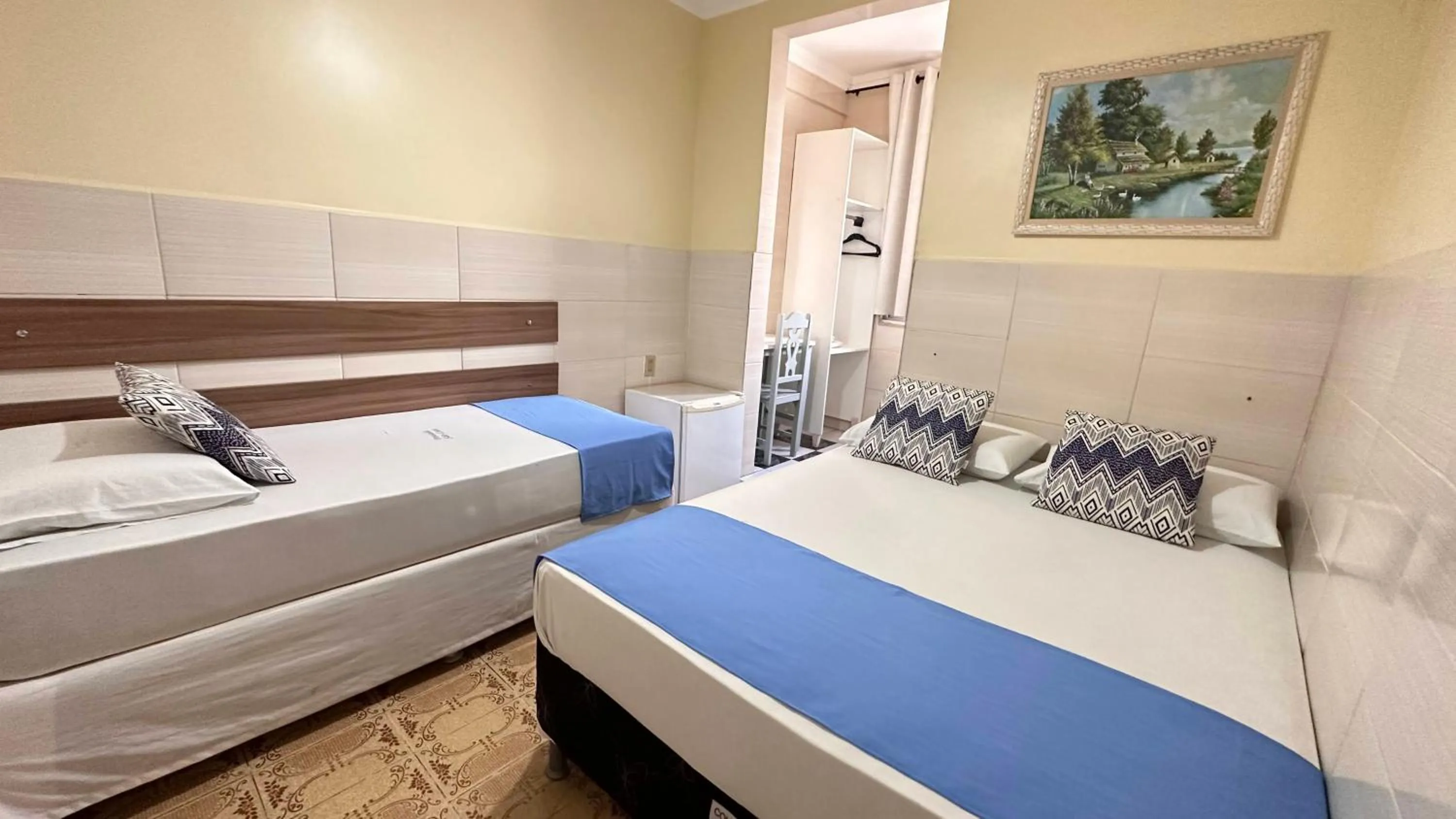 Bed in Pousada São Luiz