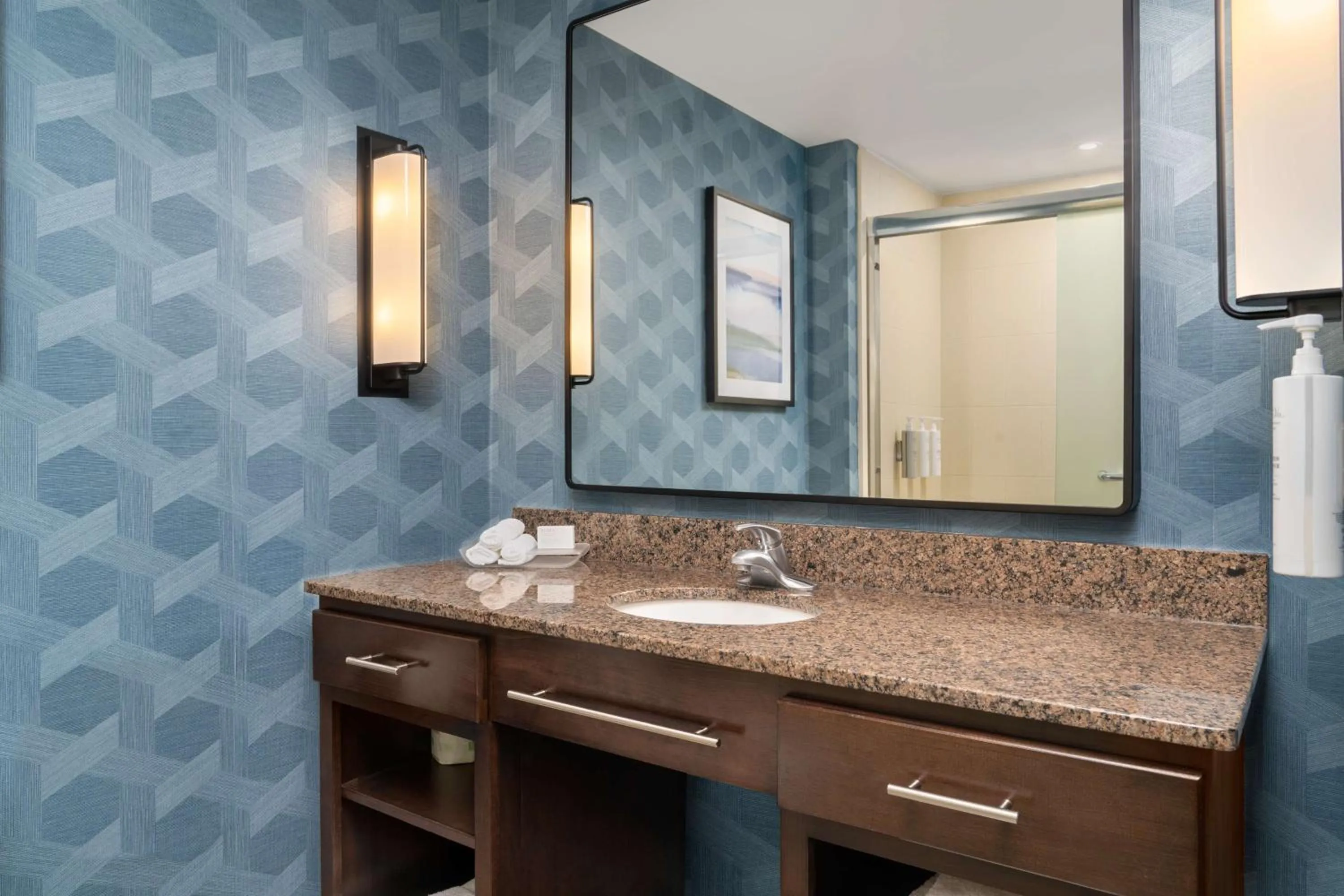 Bathroom in Homewood Suites by Hilton Newport-Middletown