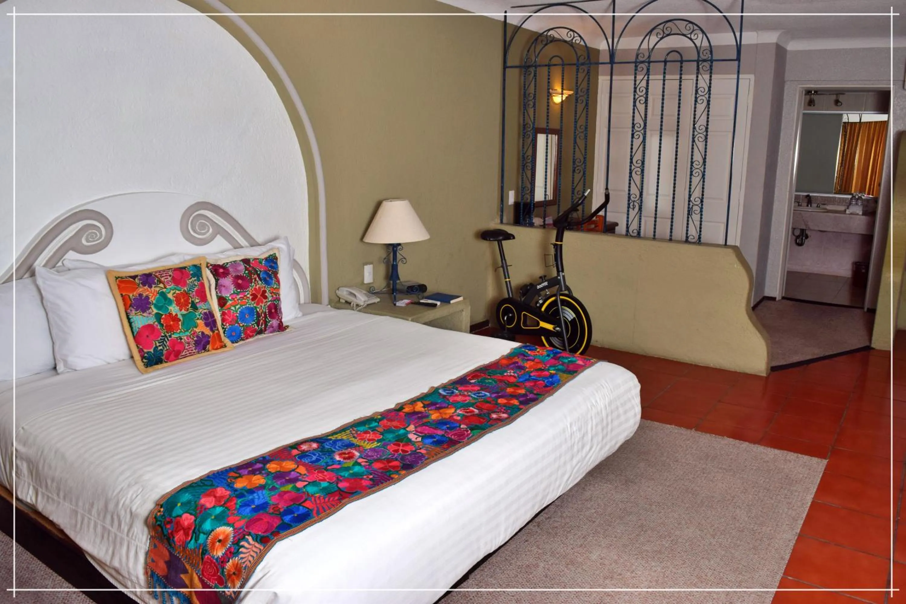 Bed in Hotel Real de Minas Tradicional