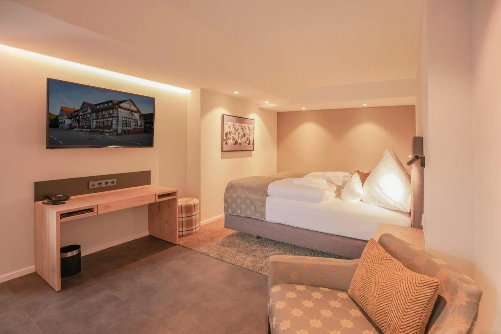 Bed in Hotel Restaurant Der Engel, Sasbachwalden